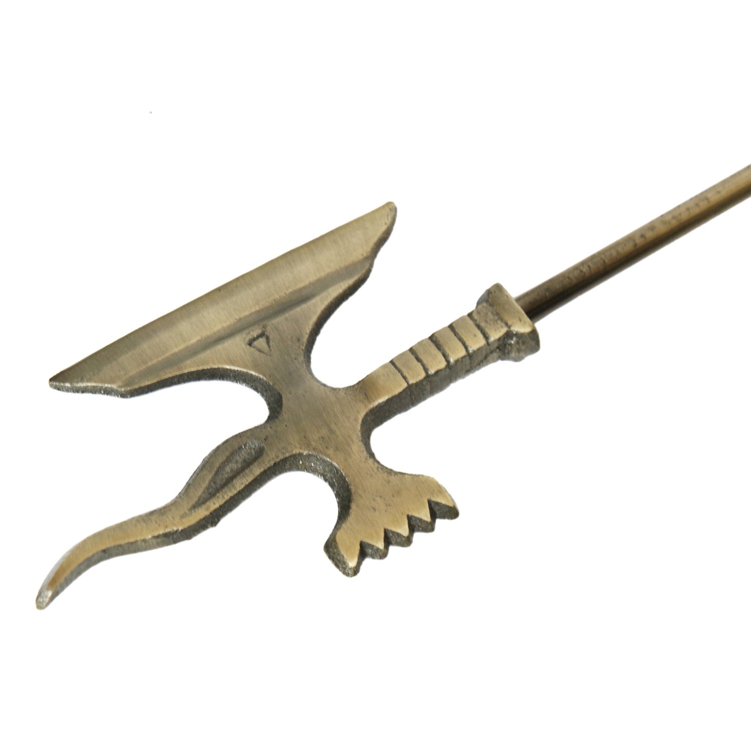 Ensemble d'outils de cheminée Chevalier Kunibert, 4 pièces, 73,5 cm