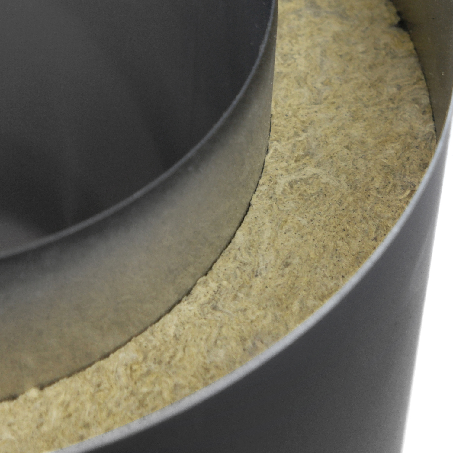 Raik Coltherm élément de longueur 150mm noir double paroi L: 500mm pour tuyau de fumée / conduit de fumée