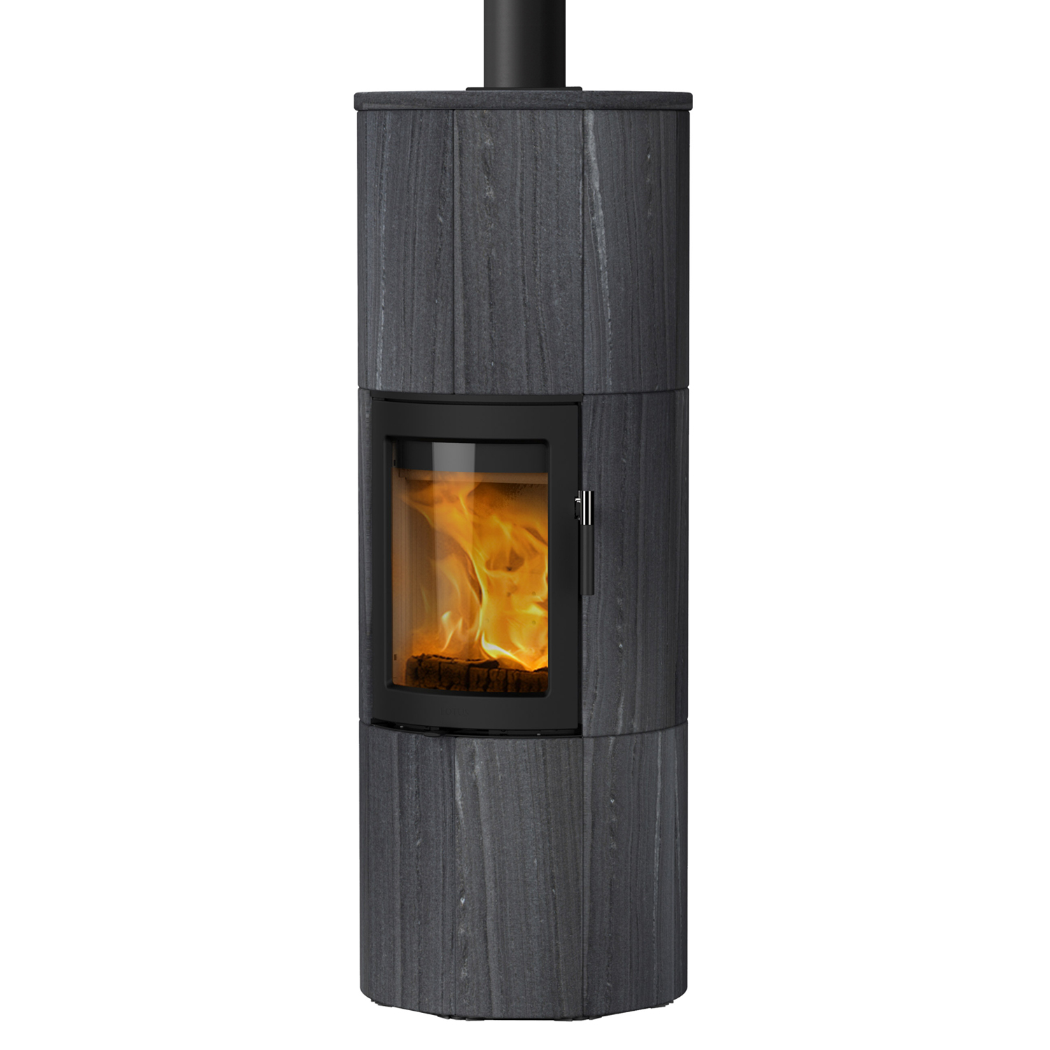 Poêle à bois Lotus Maestro 152 Noir/ Indian Night, évacuation des fumées par le haut