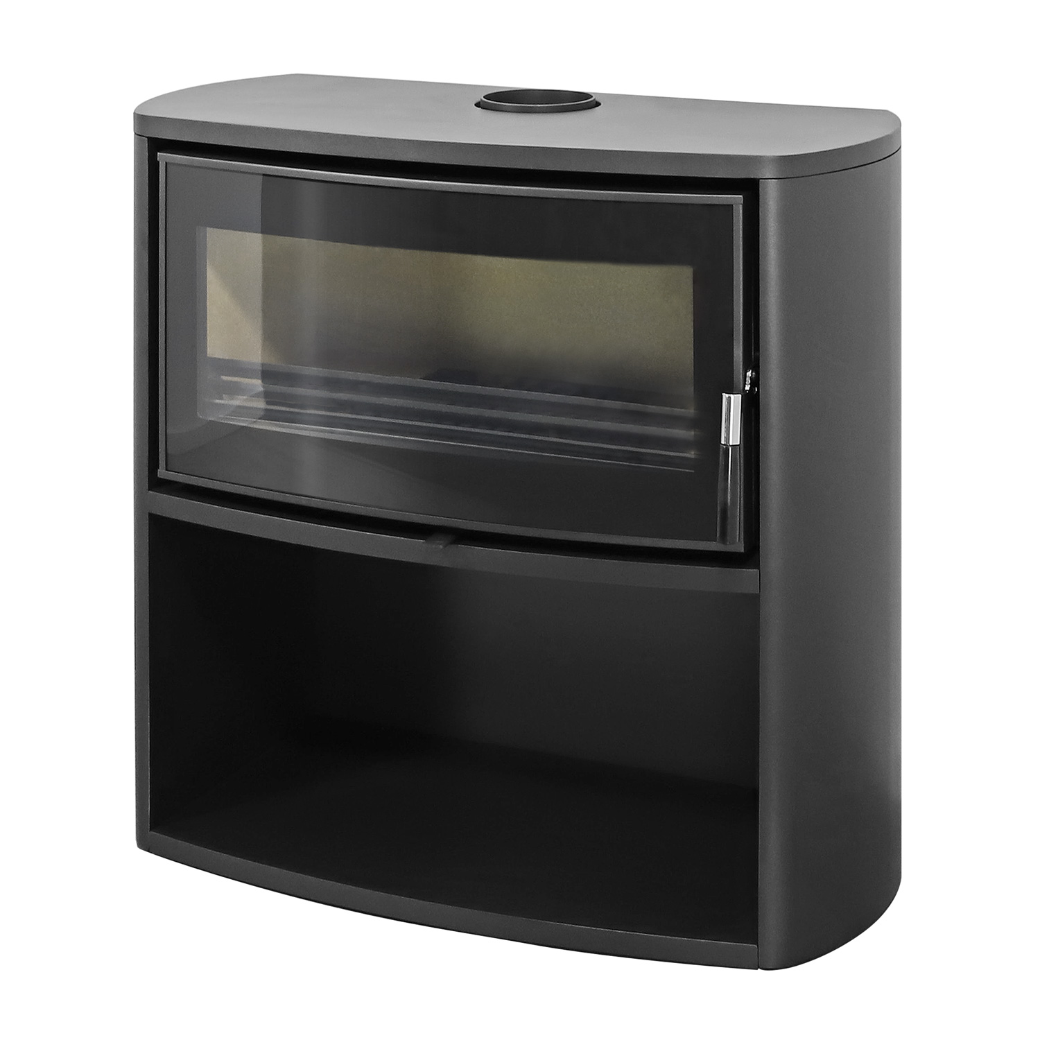Poêle à bois Precise Drago DS08C en acier anthracite