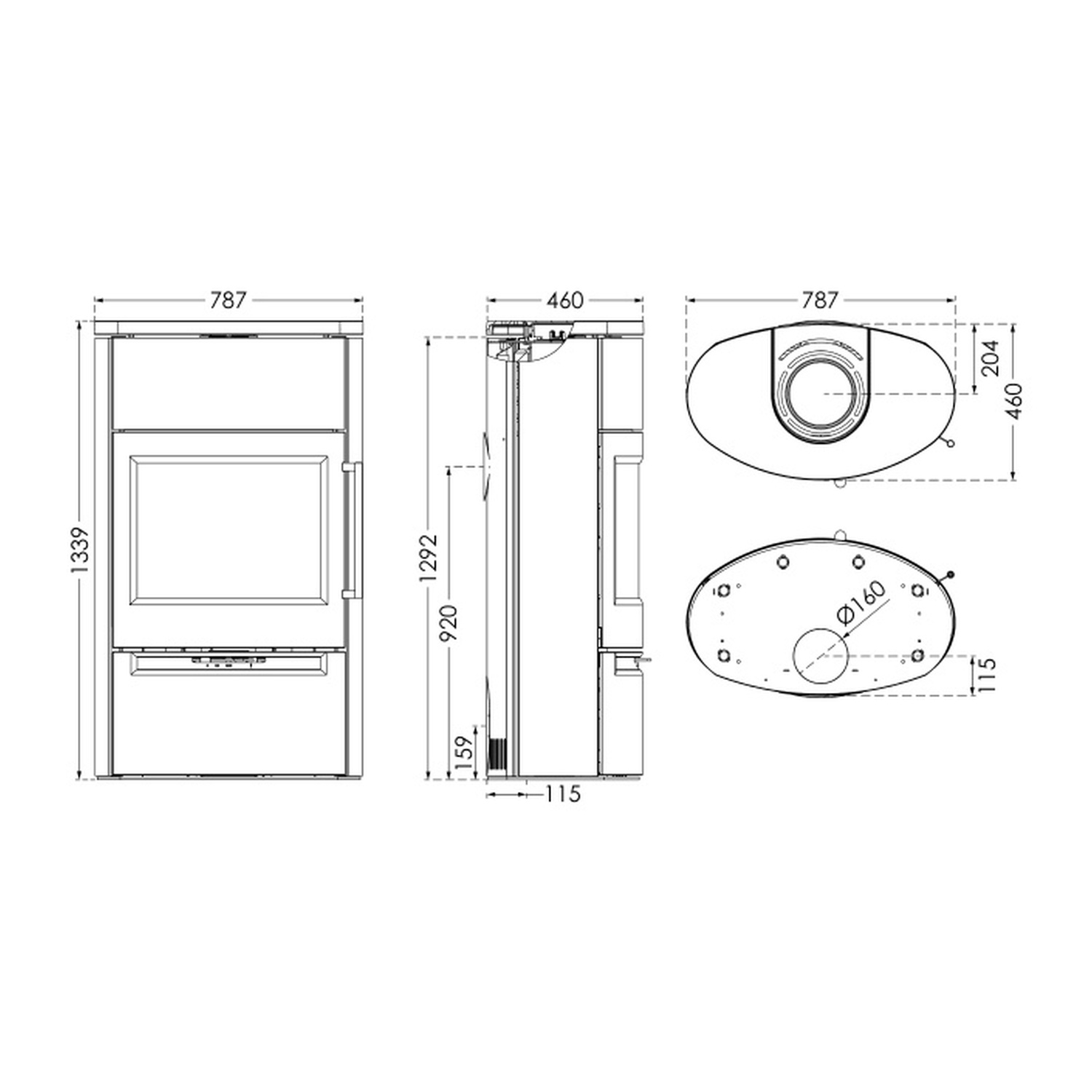 TermaTech TT55HST poêle à bois