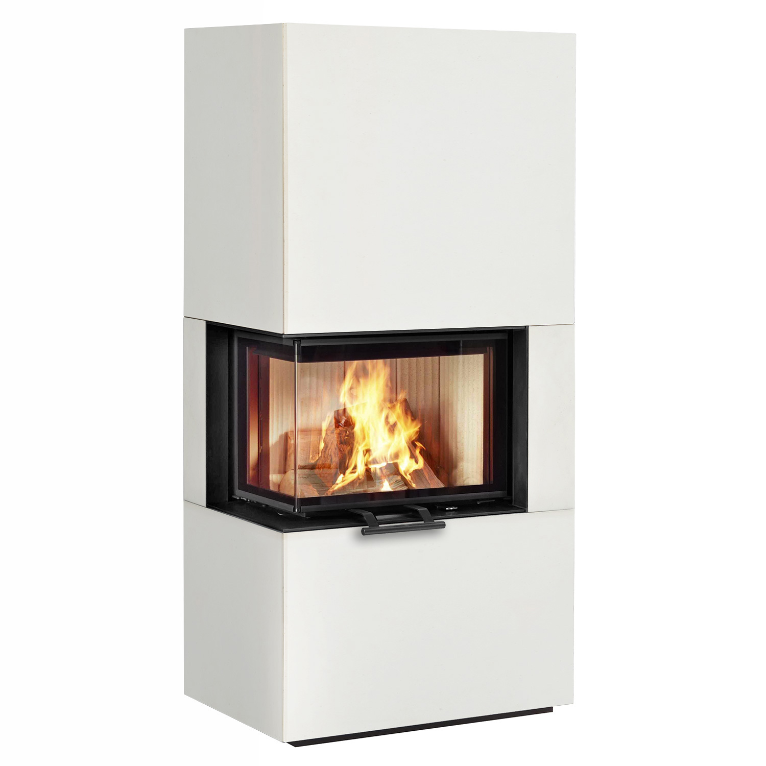 Olsberg Osorno L TopStone poêle à bois en pierre calcaire beige teramo natura, gauche