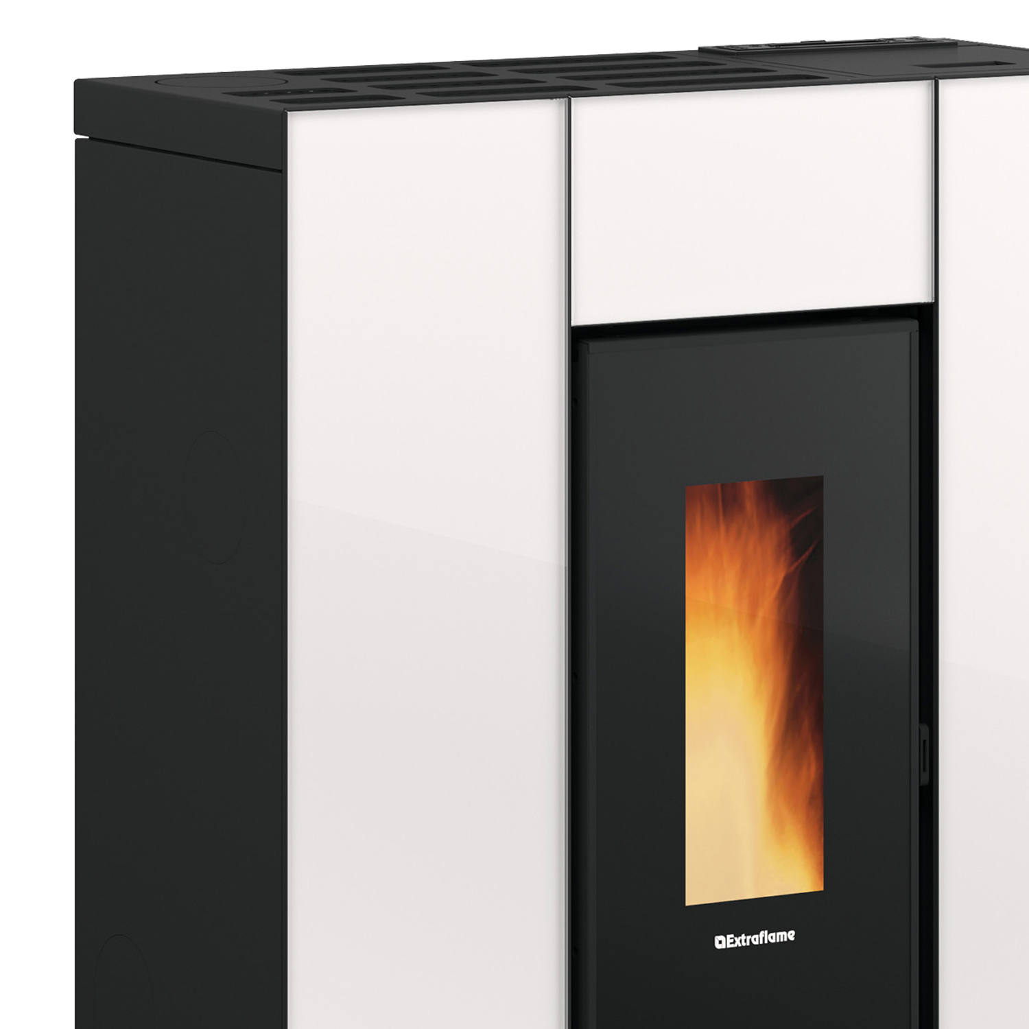 Extraflame Marilena Plus AD Crystal Poêle à granulés Blanc