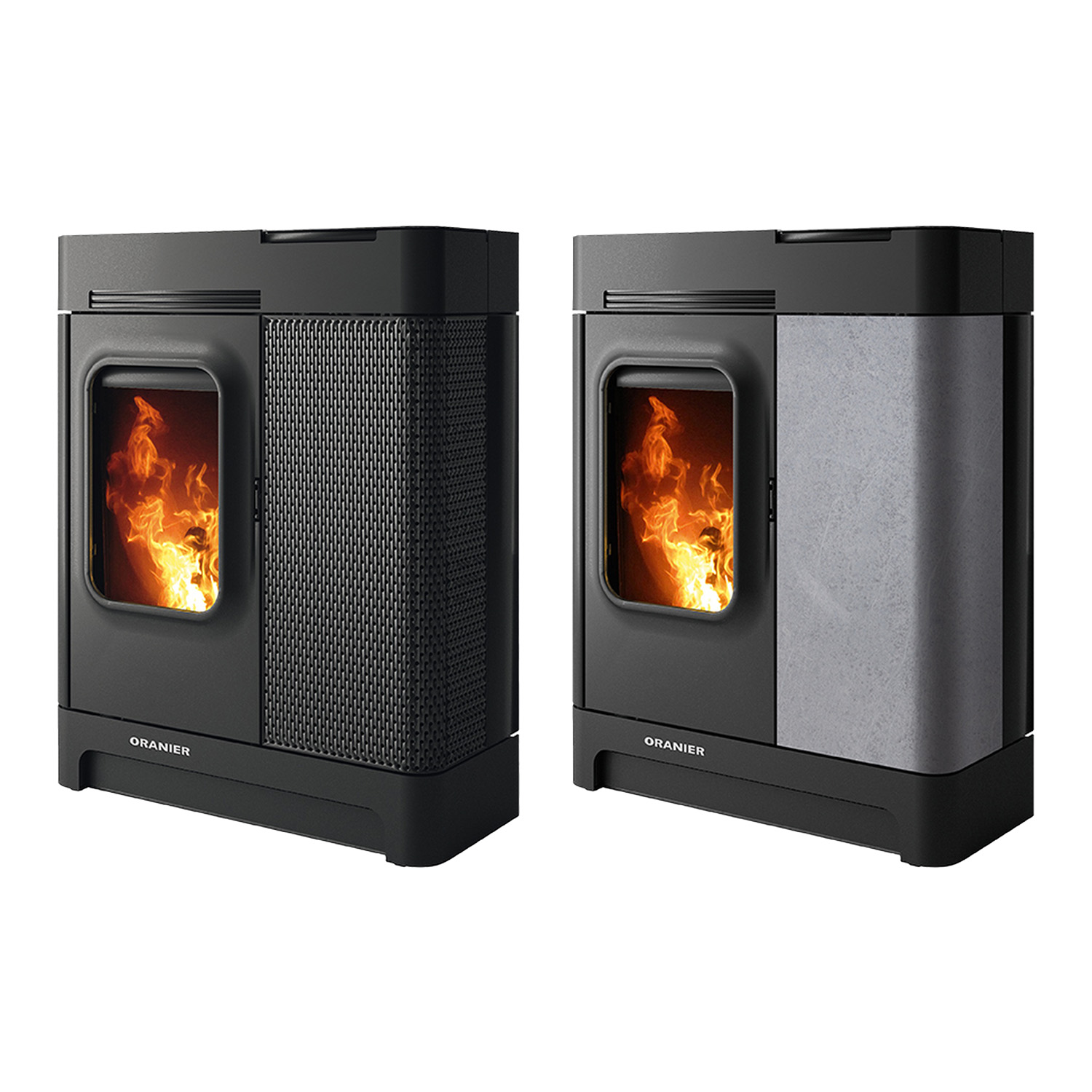 Oranier Calimo XL poêle à granulés acier noir