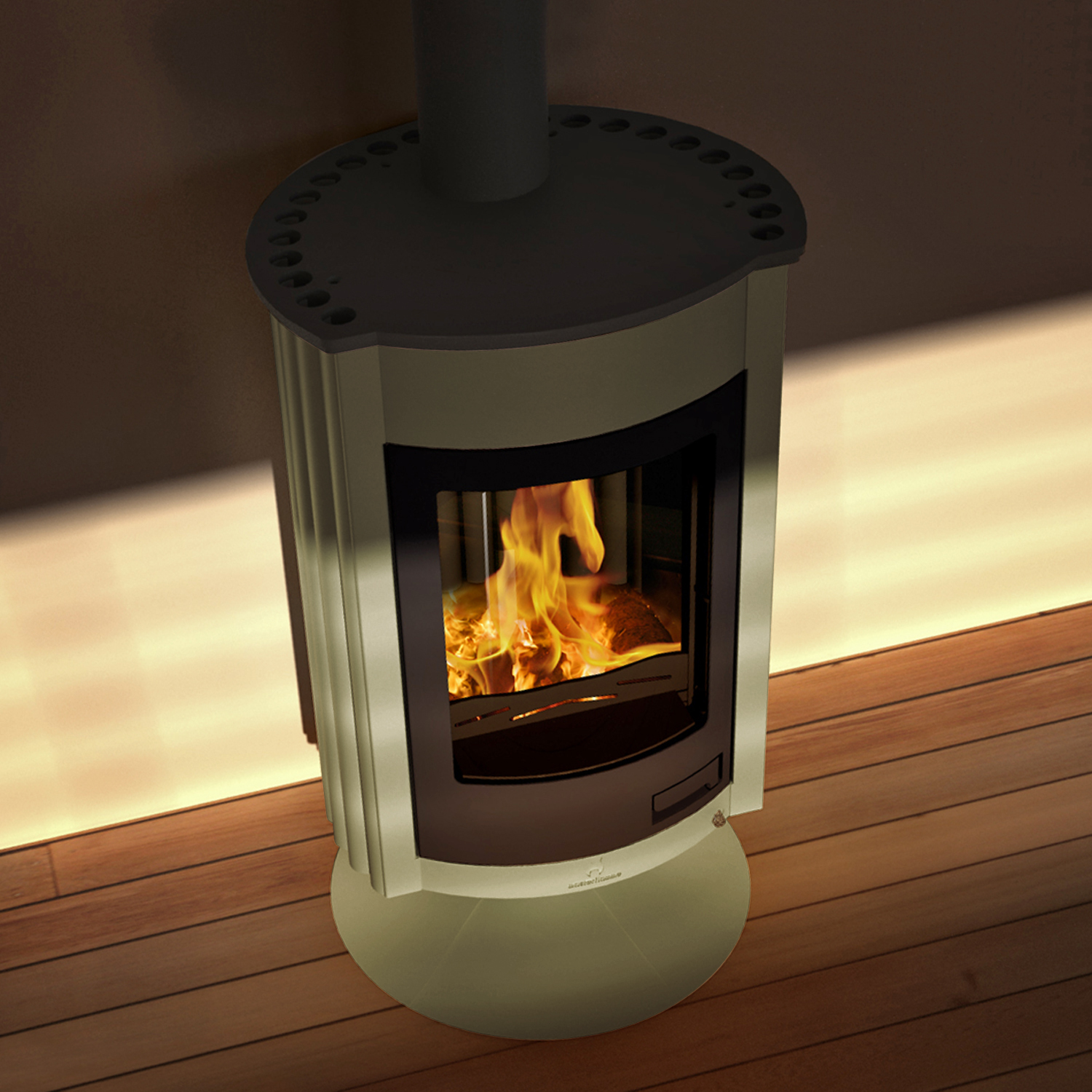 Poêle à air chaud Masterflamme Medie II Olive