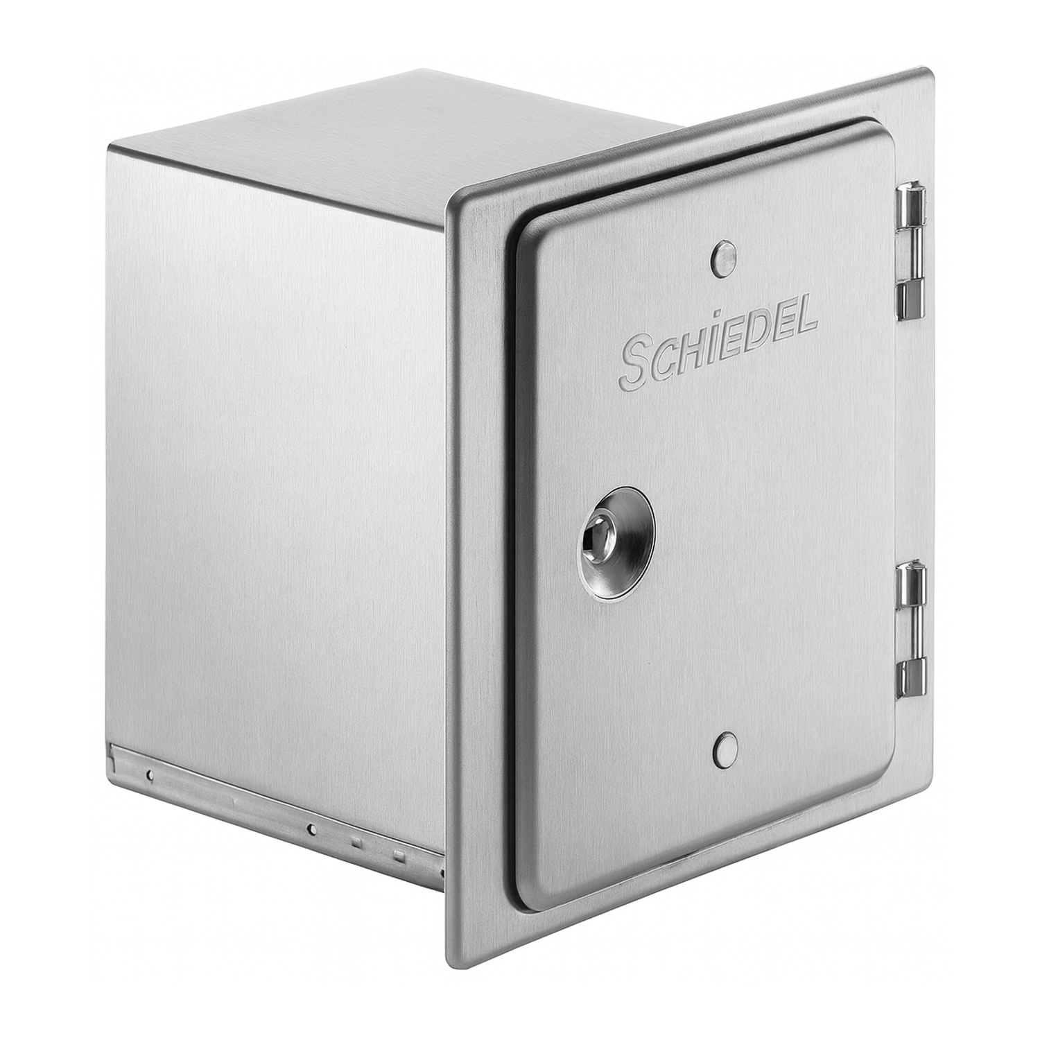 Schiedel porte de nettoyage inox avec cadre coulissant profondeur d'encastrement 500 mm mat