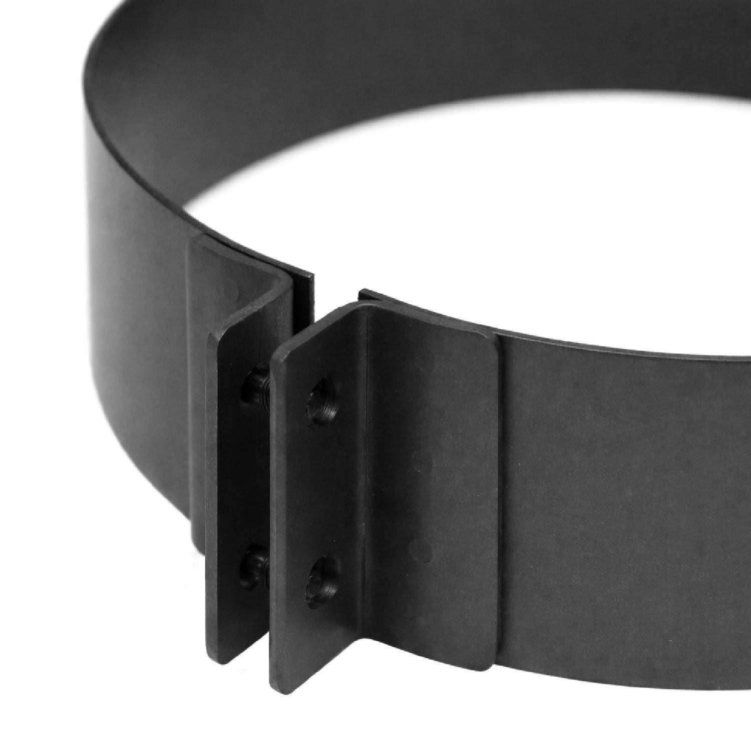Raik Izoker collier de serrage 150mm noir double paroi pour tuyau de fumée / conduit de fumée