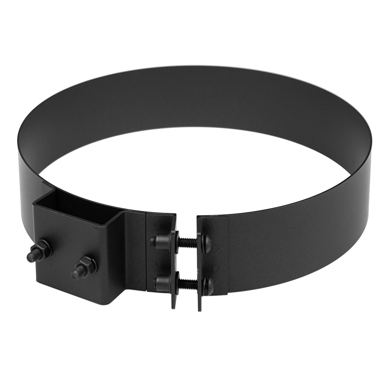 Collier de fixation Raik avec support mural pour tuyaux de fumée à double paroi Coltherm 150 mm, pour un diamètre extérieur RR de 215 mm, Noir. Collier de fixation Raik avec support mural pour tuyaux de fumée à double paroi Coltherm 150 mm, pour un diamètre extérieur RR de 215 mm, Noir.