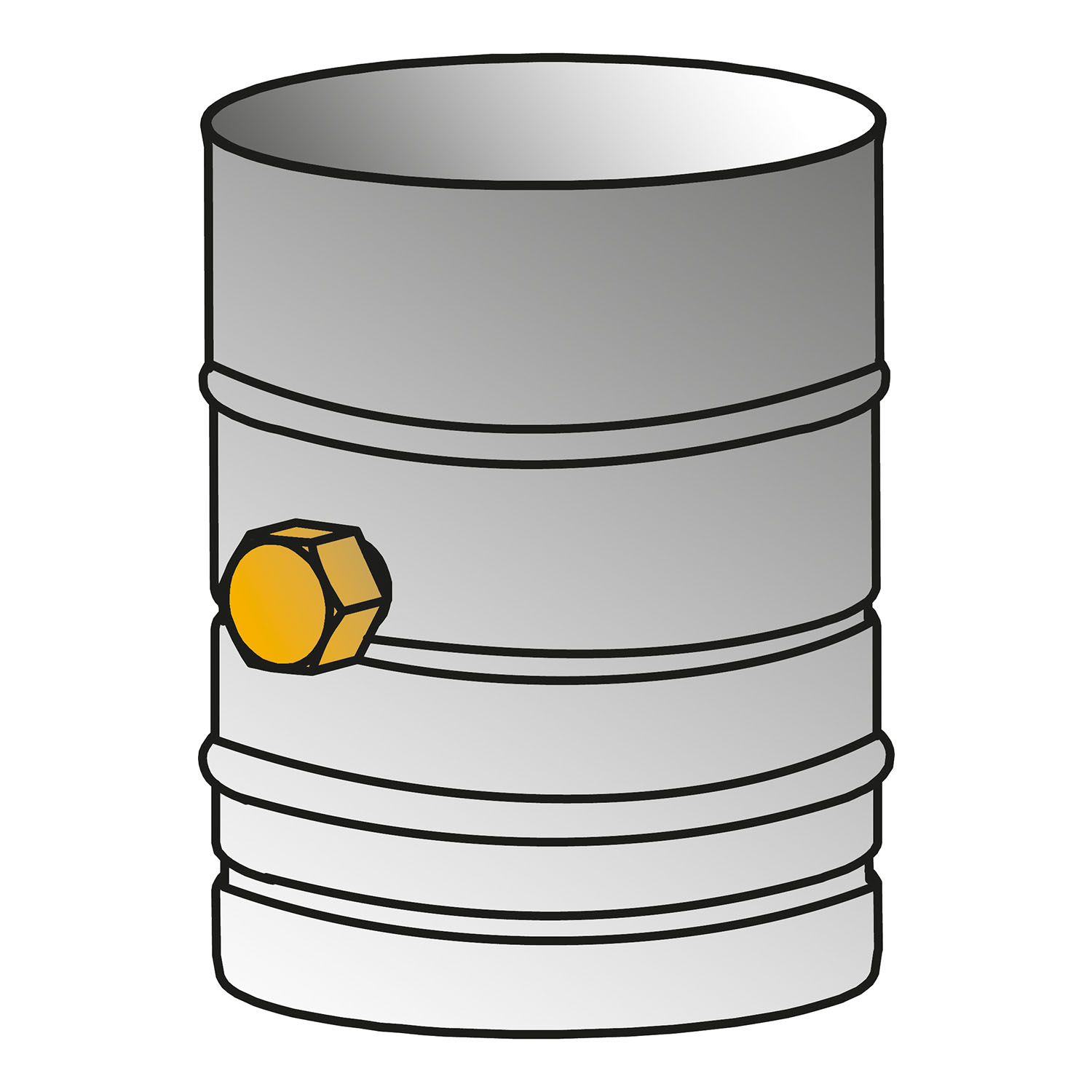 Schiedel PRIMA PLUS élément de tube 200mm Ø150 mm avec ouverture de mesure simple paroi mat