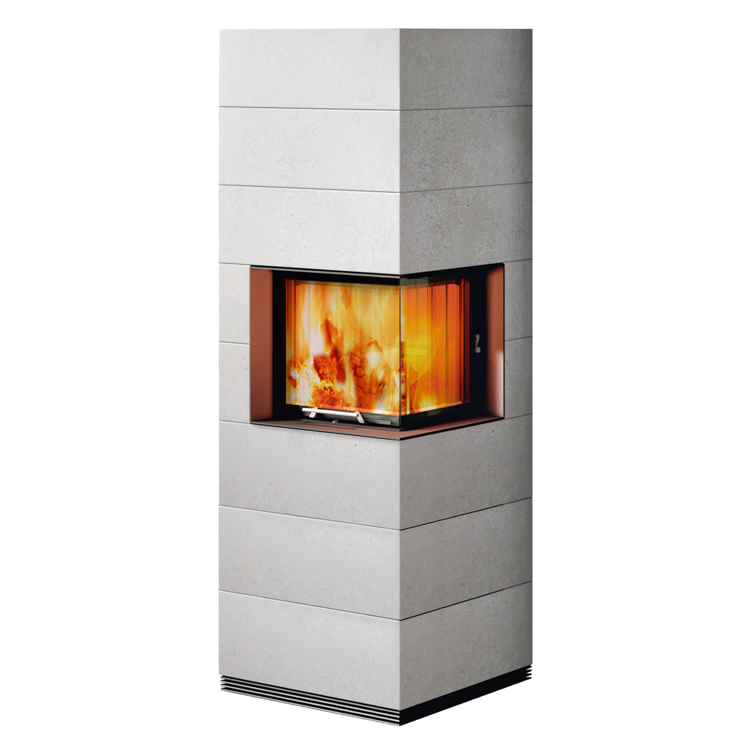 Spartherm Kit de construction de cheminée à bois SIM 3/3 Varia 2R-55h-4S Béton fin