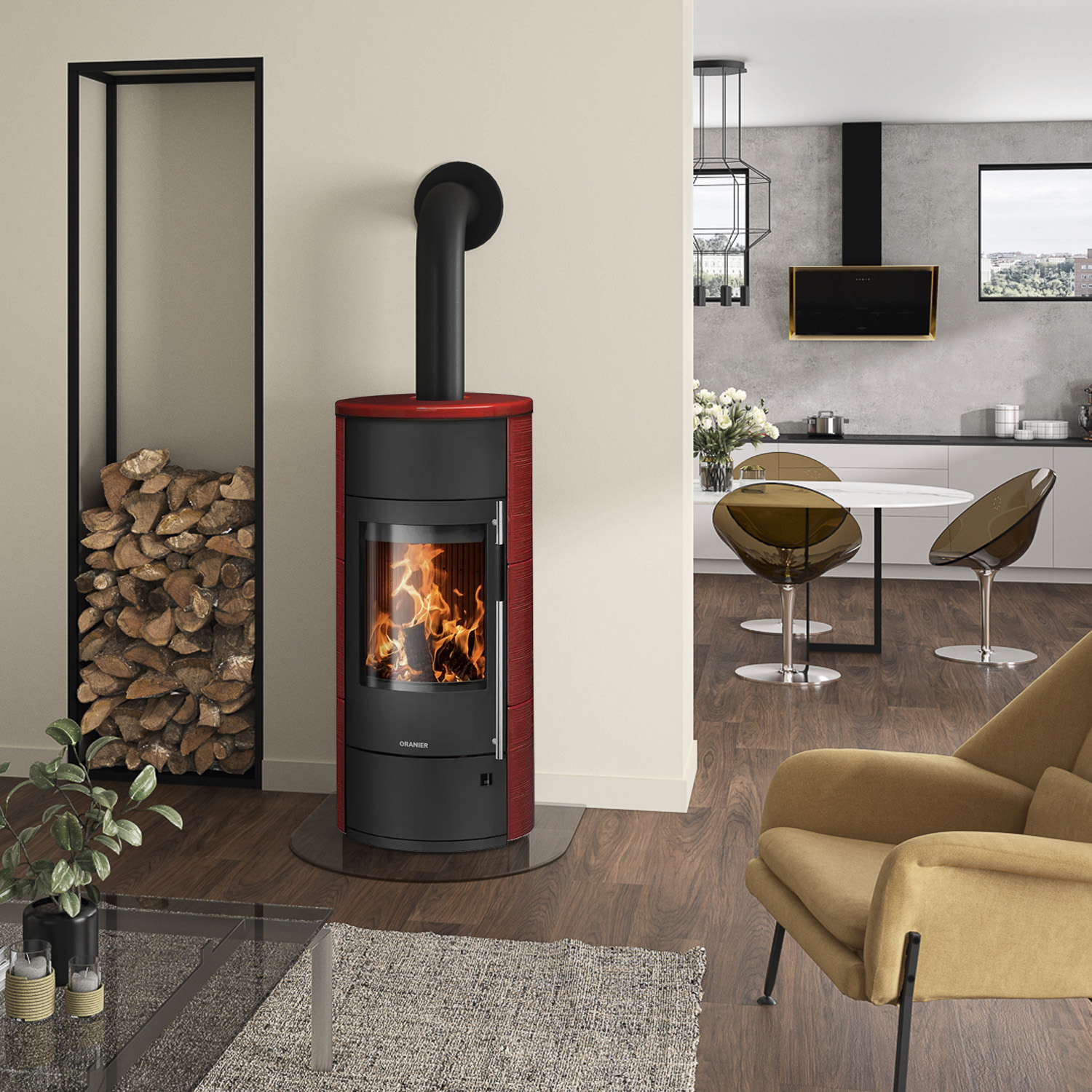 Oranier Polar Neo Aqua wasserführender Kaminofen