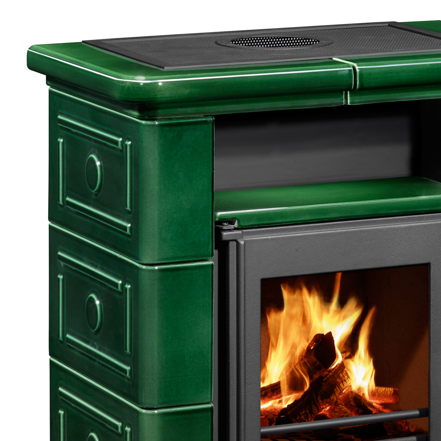 Wamsler Montafon S poêle à bois céramique vert