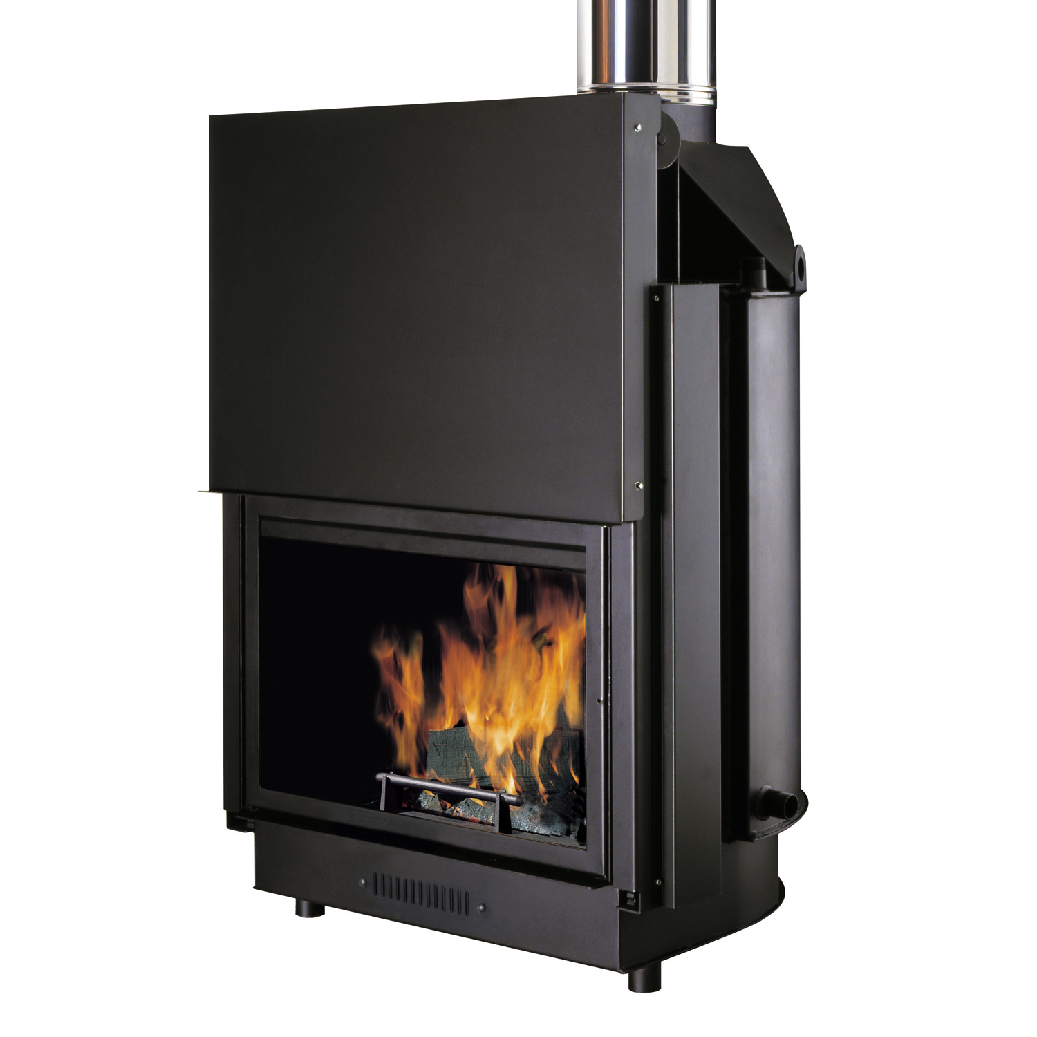 Edilkamin Aquatondo 29 Flat PLUS CS Insert de cheminée à eau Ensemble complet avec réservoir combiné de 1000 L
