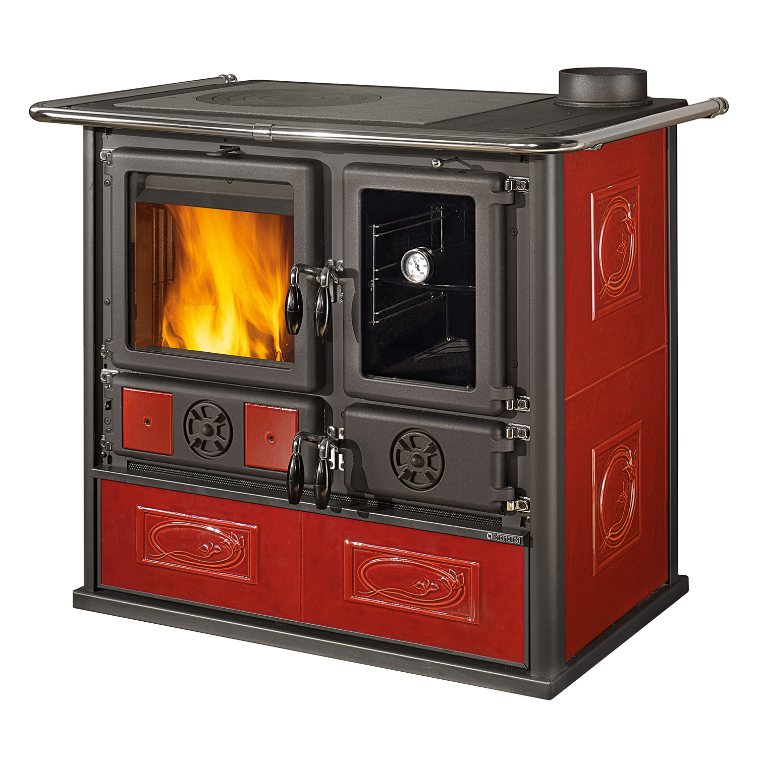 La Nordica Rosa Reverse 2.0 cuisinière à bois Liberty Bordeaux