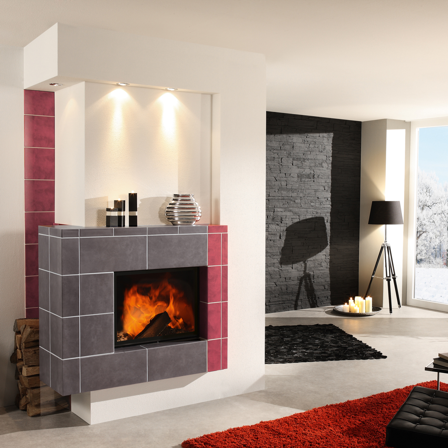 Spartherm Varia 1V-4S RLU insert de cheminée 51 cm à droite