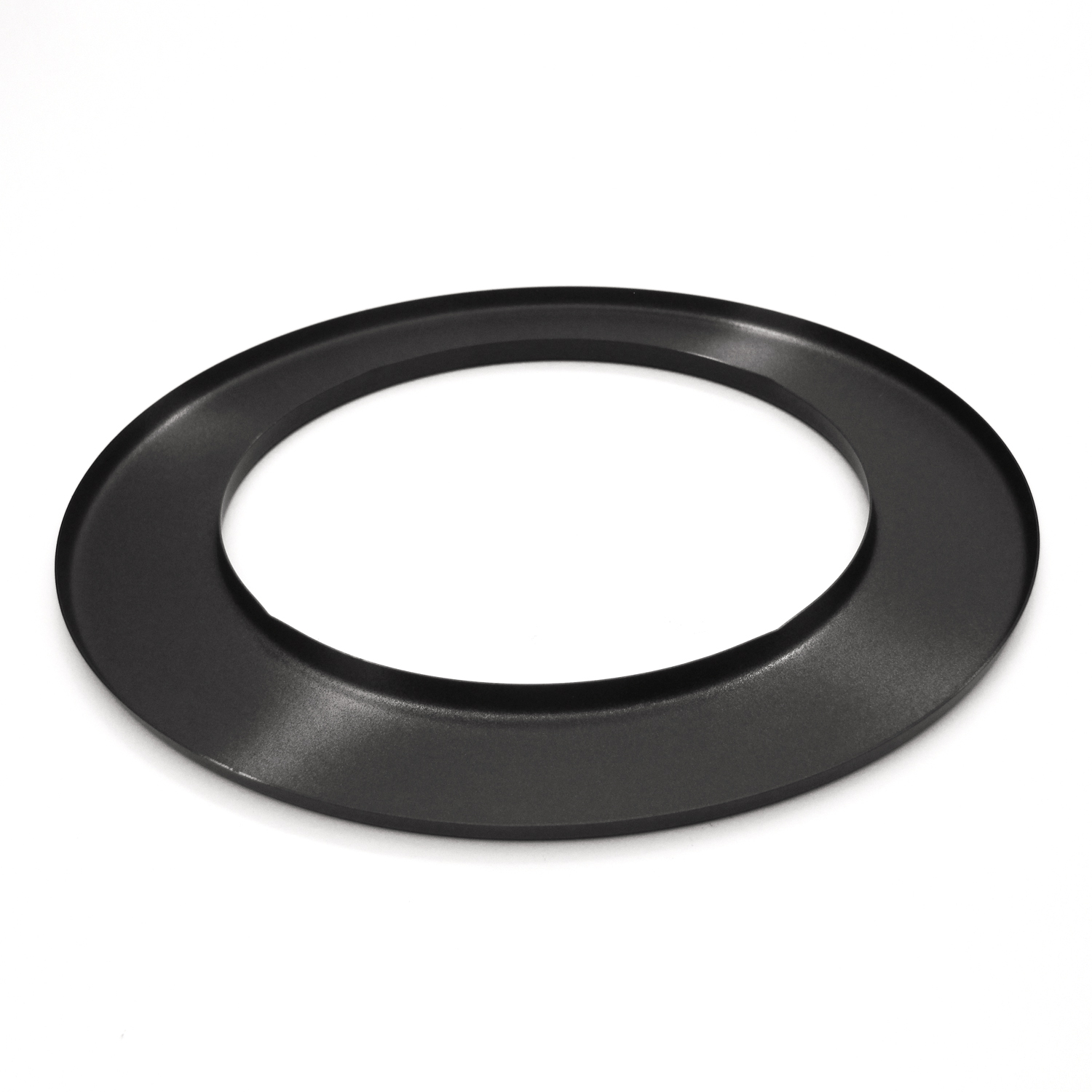 Raik Basic rosace murale 130mm noir 5cm pour tuyau de fumée / conduit de fumée