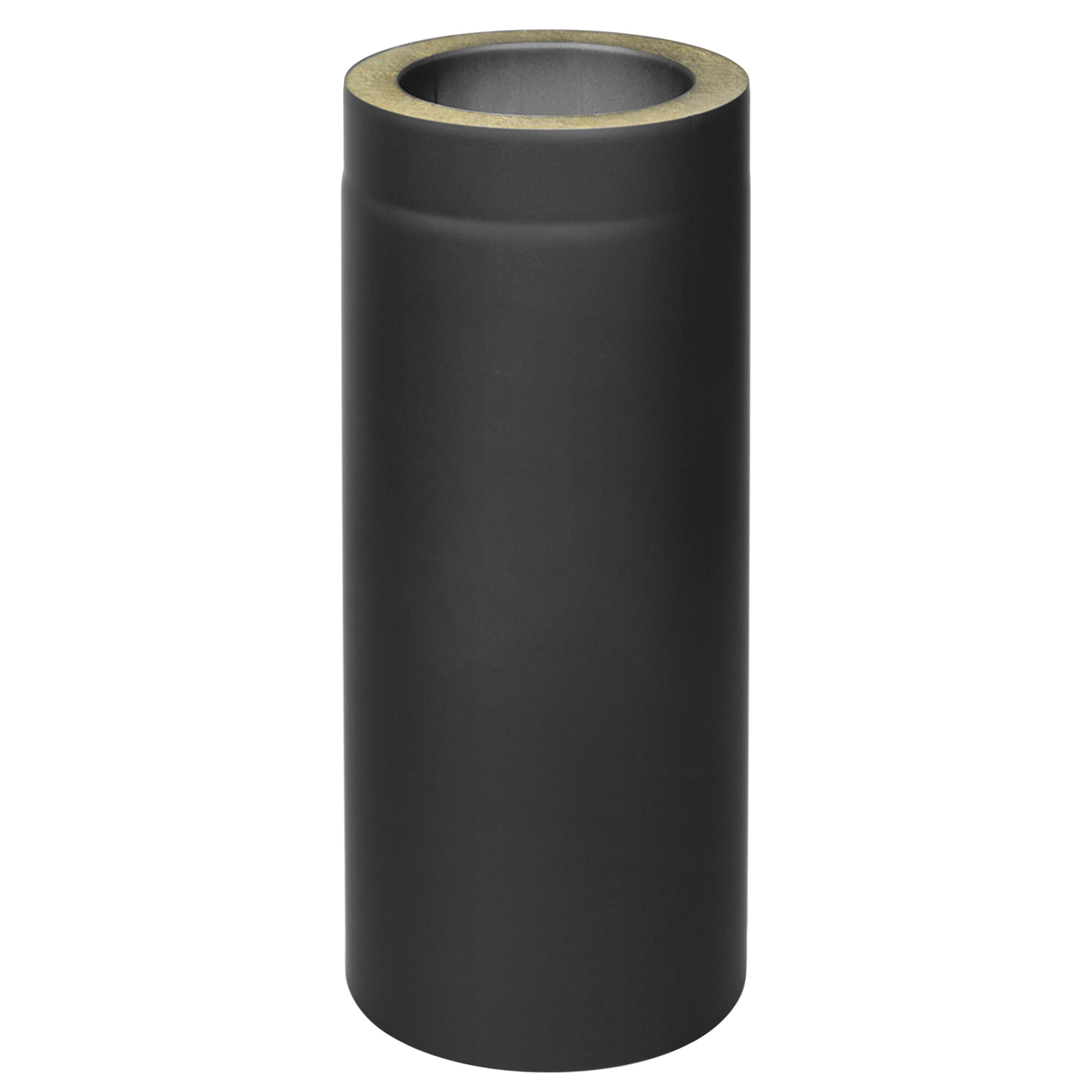 Tuyau de fumée / Tuyau de poêle Coltherm double paroi avec isolation, diamètre 150 mm, longueur 500 mm, noir Tuyau de fumée / Tuyau de poêle Coltherm double paroi avec isolation, diamètre 150 mm, longueur 500 mm, noir