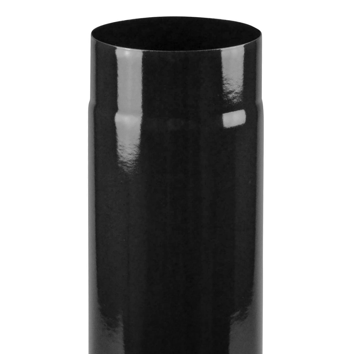 Tube de fumée / Tuyau de poêle émaillé 120mm - 500mm Noir