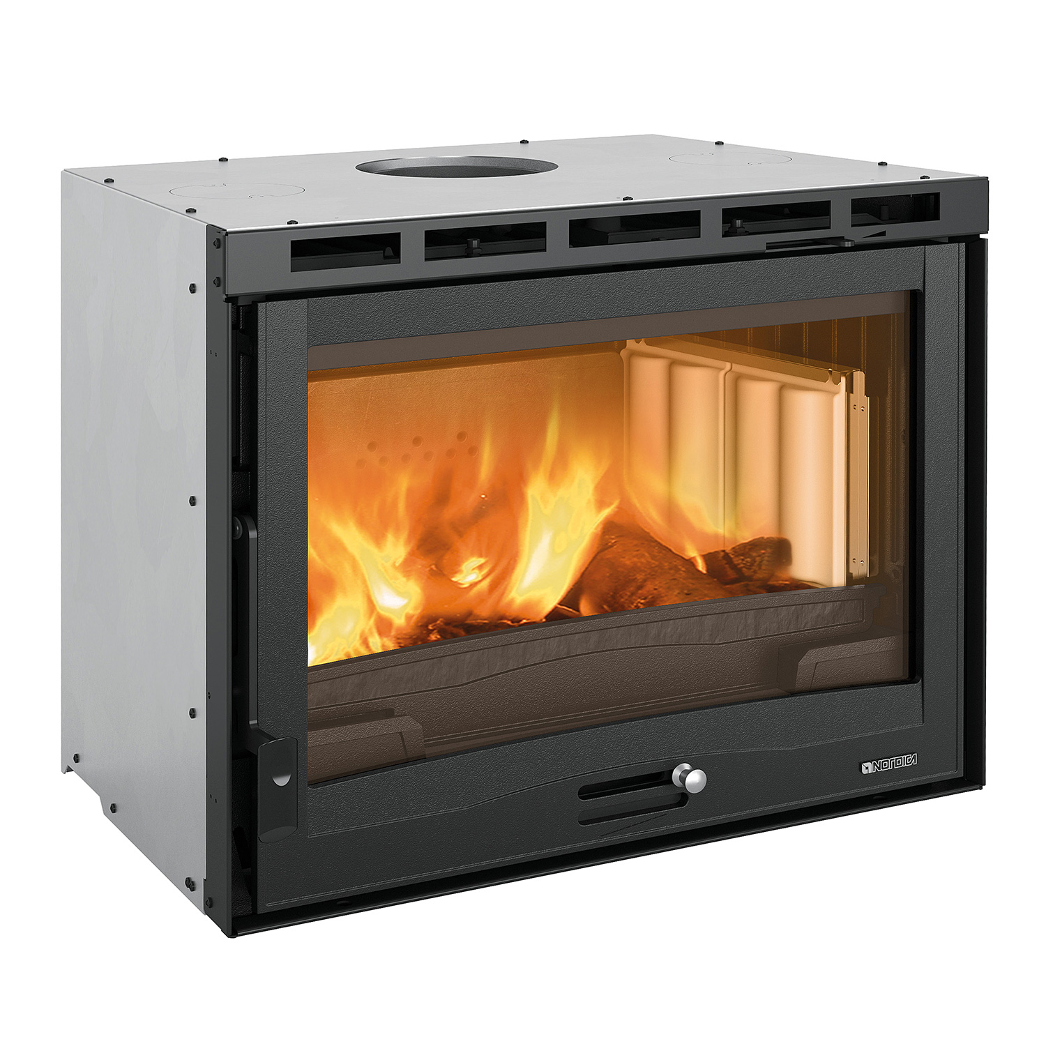 La Nordica Inserto 70.165 Ventilato insert de cheminée à bois acier noir
