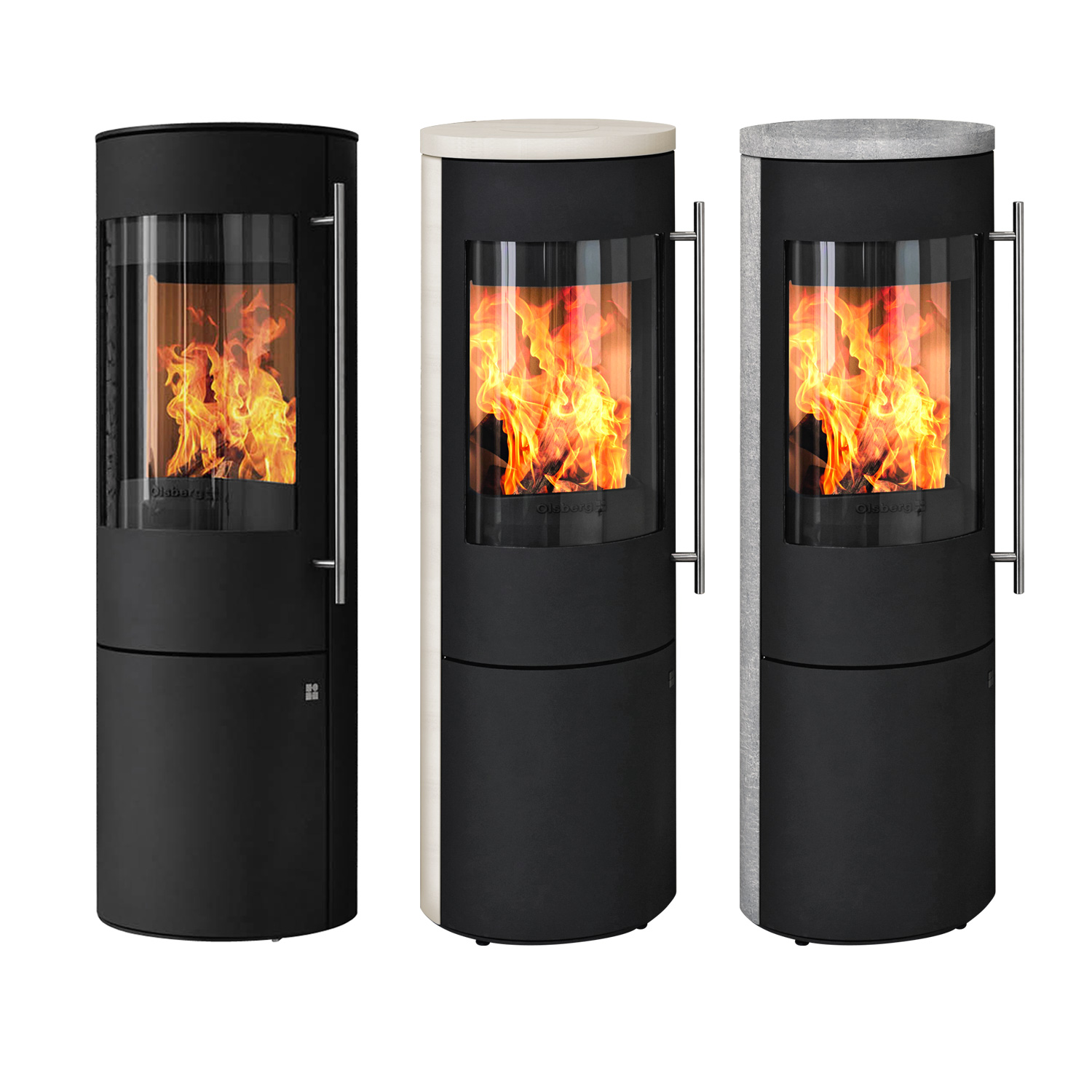 Olsberg Tipas Plus Compact Poêle à bois Acier Noir