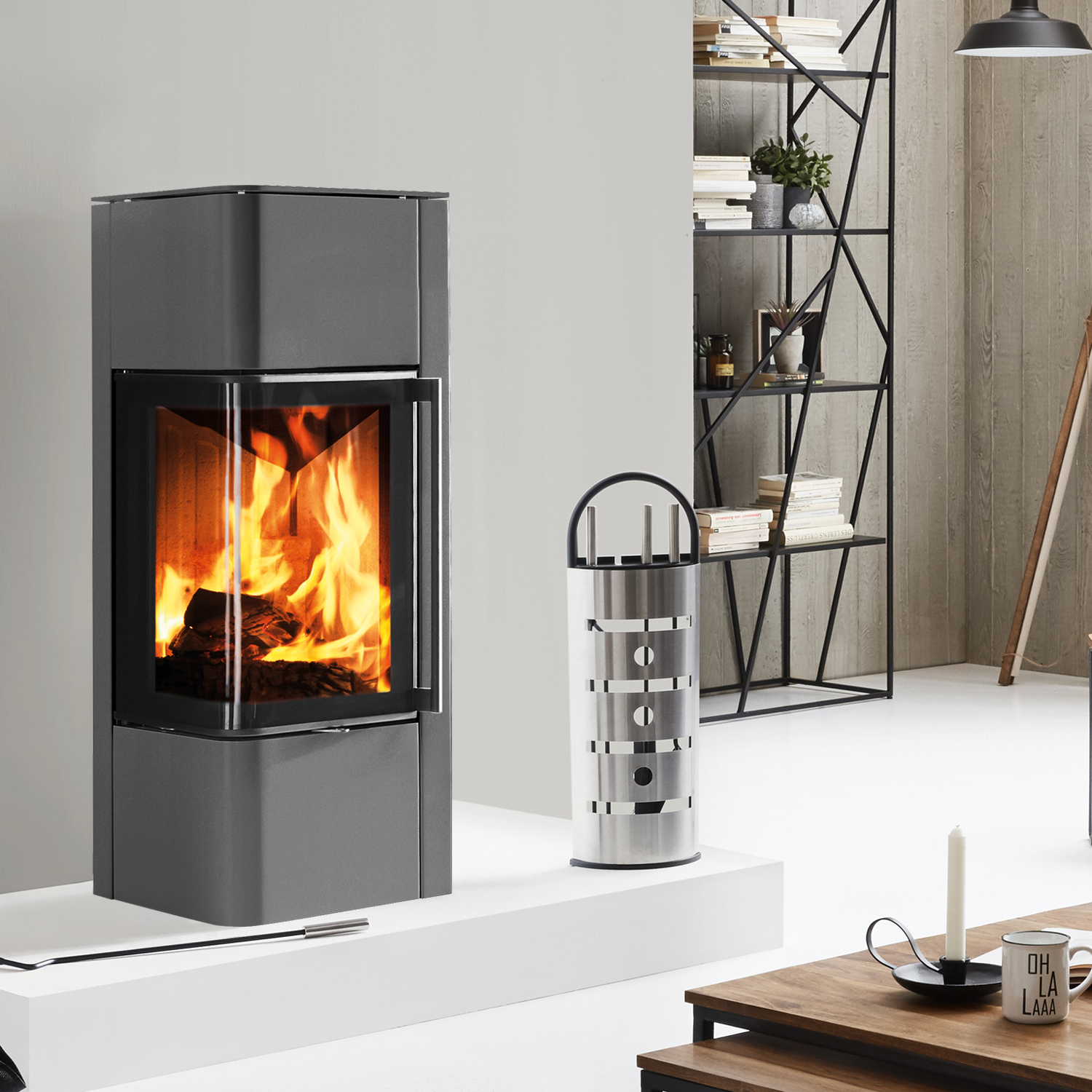 Spartherm Cubo S Poêle à bois Titane