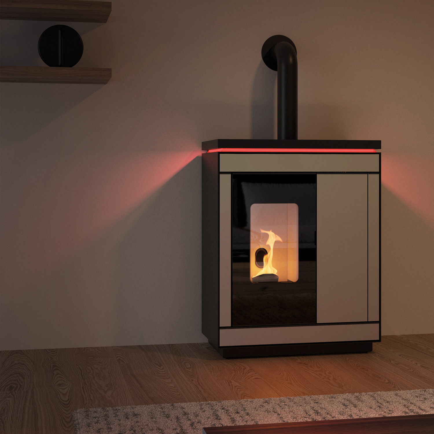 Olsberg Epana Poêle à granulés Céramique Blanche