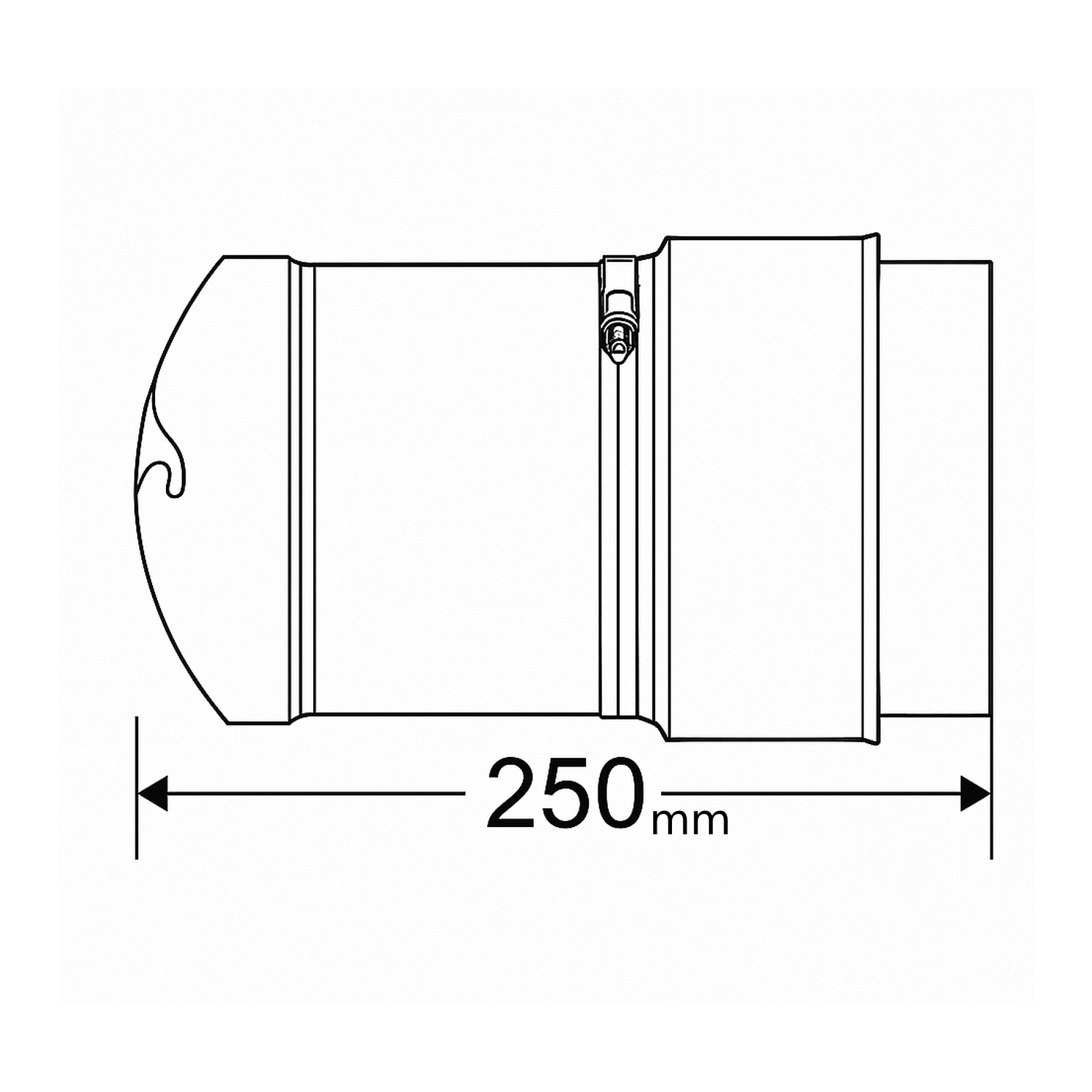 Schiedel raccord Ø150 mm inséré pour PRIMA PLUS Ø150 mm simple paroi mat