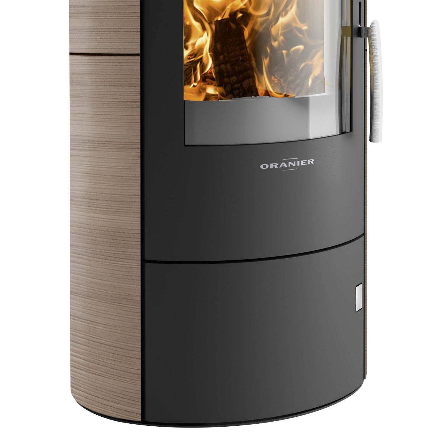 Oranier Polar W+ 2.0 Poêle à bois Acier Noir / Céramique Grappa