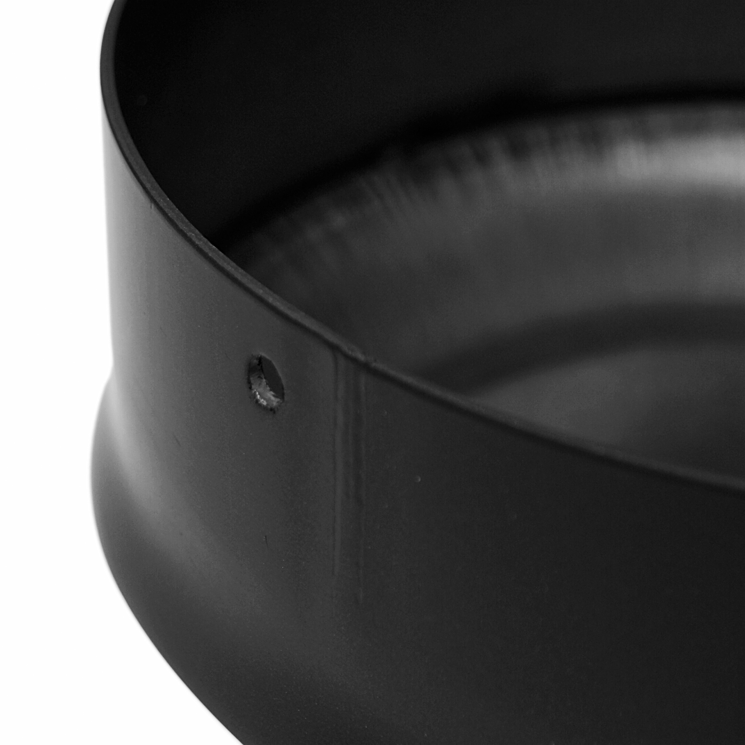 Raik Basic extension 150mm – 200mm noir pour tuyau de fumée / conduit de fumée