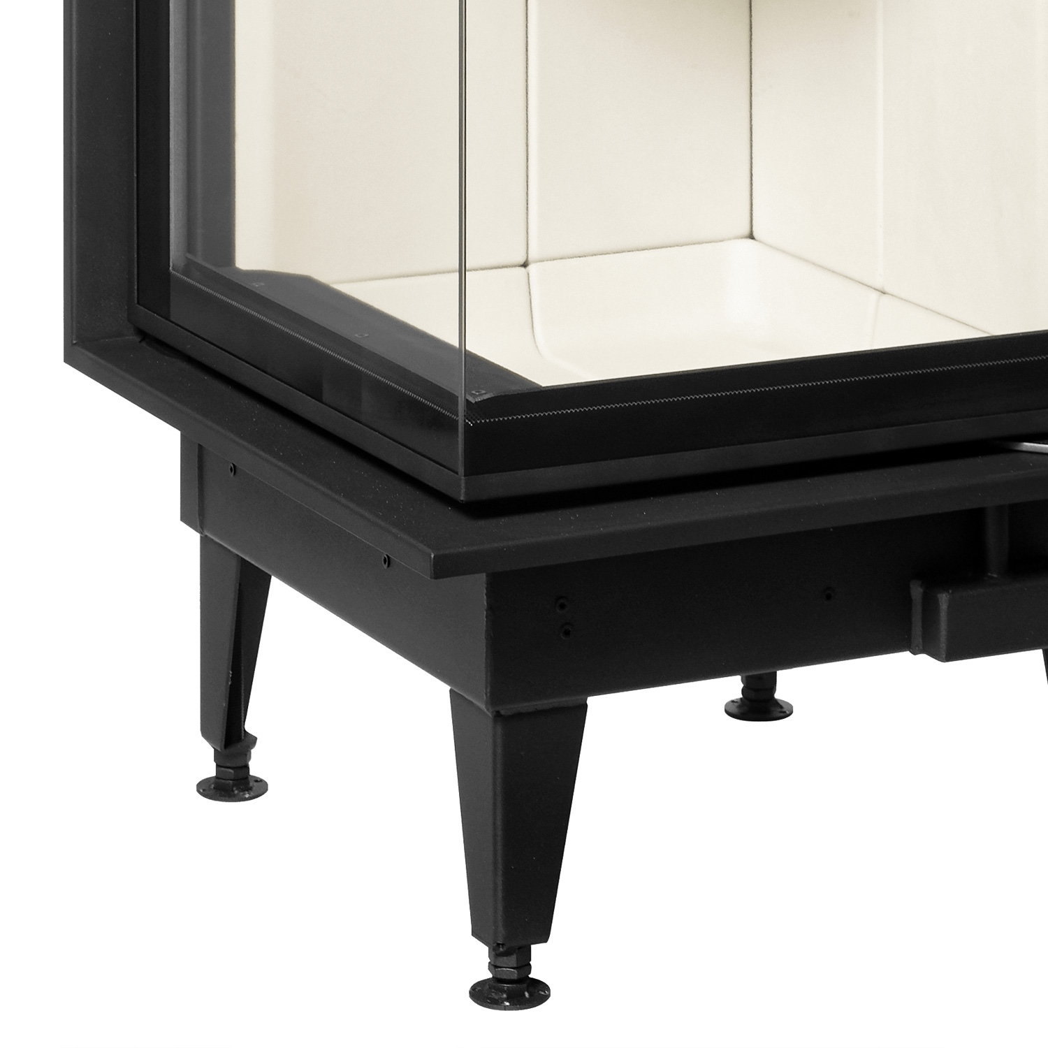 Austroflamm 55x55x57 K 3.0 Insert de cheminée angle gauche