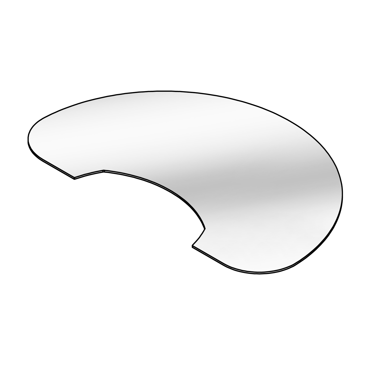 Lotus Plaque de sol en verre sur mesure pour Prio