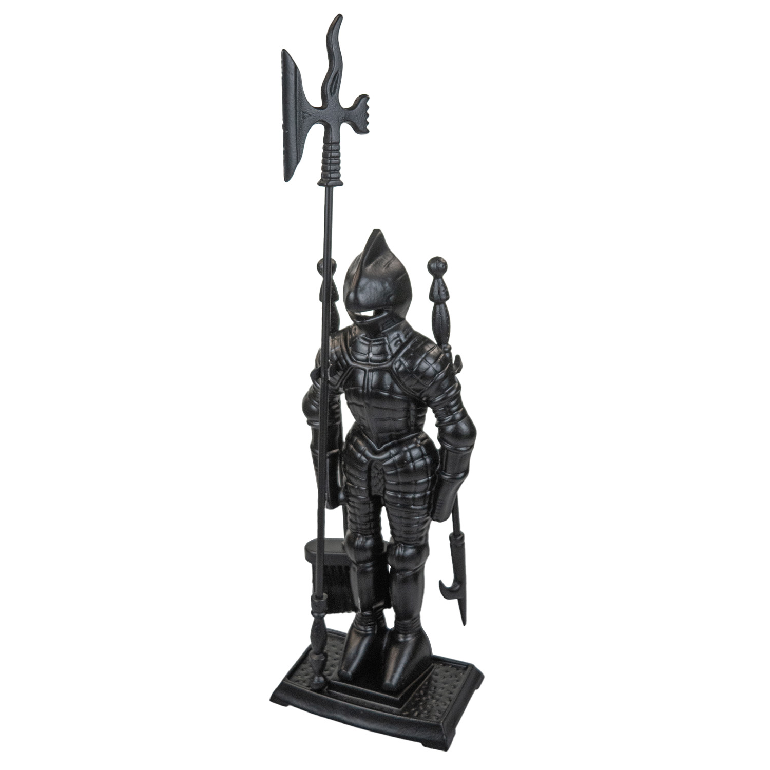 Raik assortiment de cheminée chevalier Hubert, noir, 4 pièces