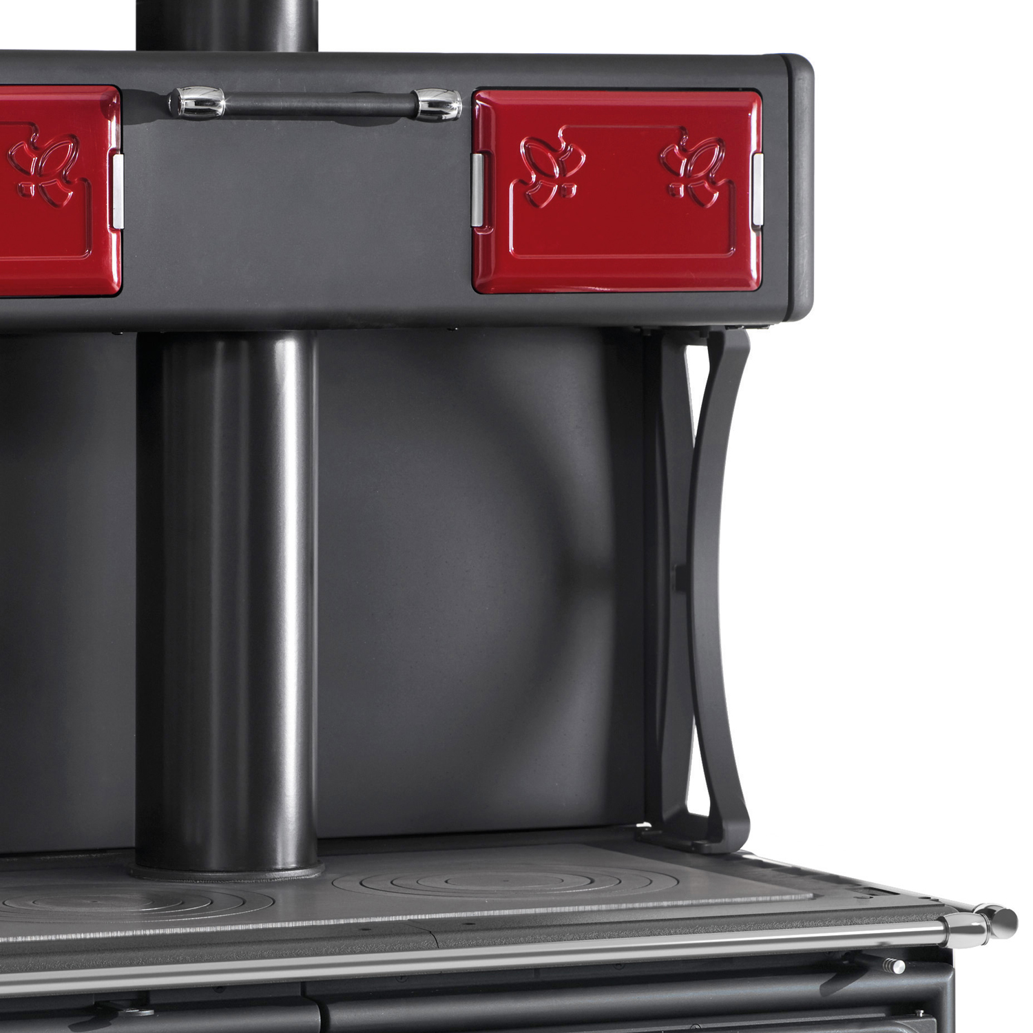 La Nordica compartiment chauffant pour cuisinière Milly acier bordeaux
