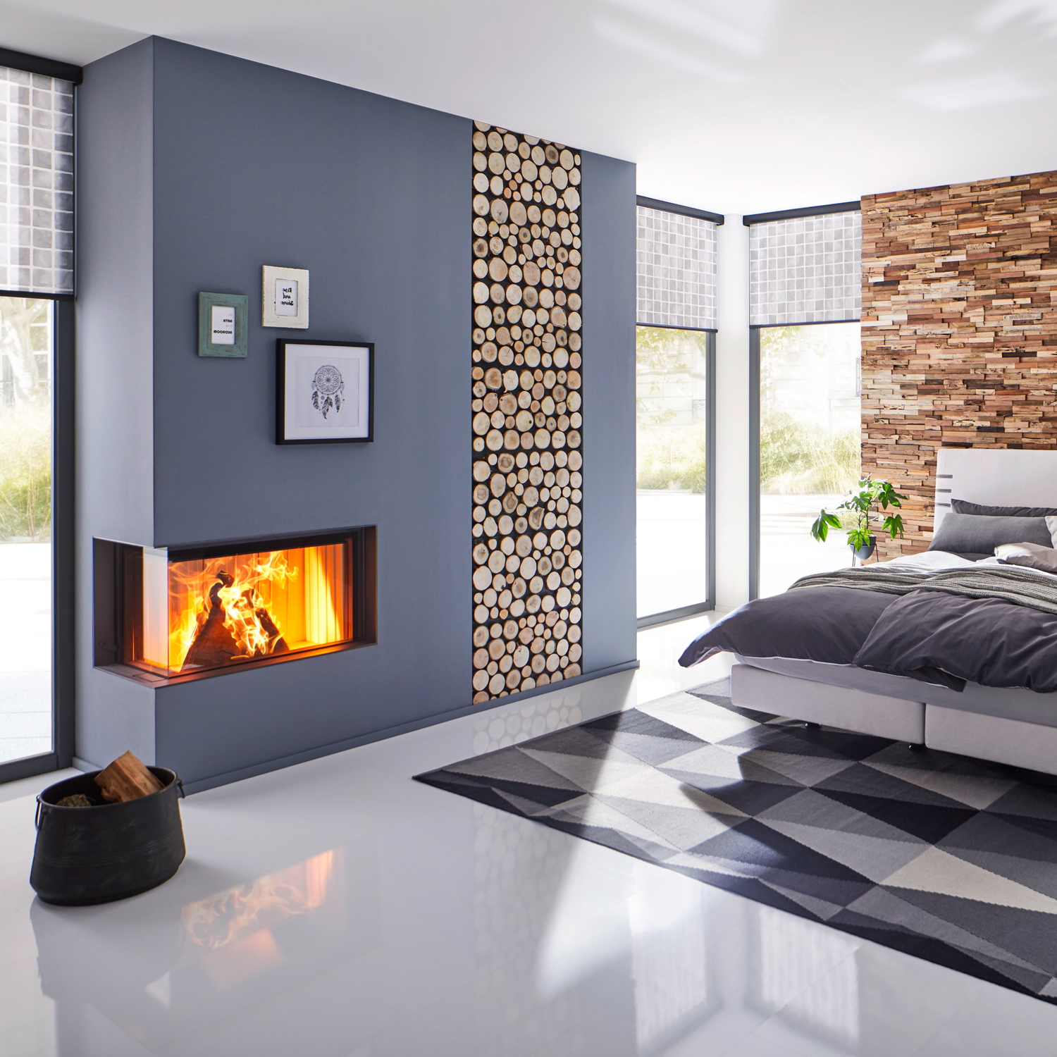 Spartherm Premium Varia-2L-80h Insert de cheminée d'angle RRA Ø 250 mm