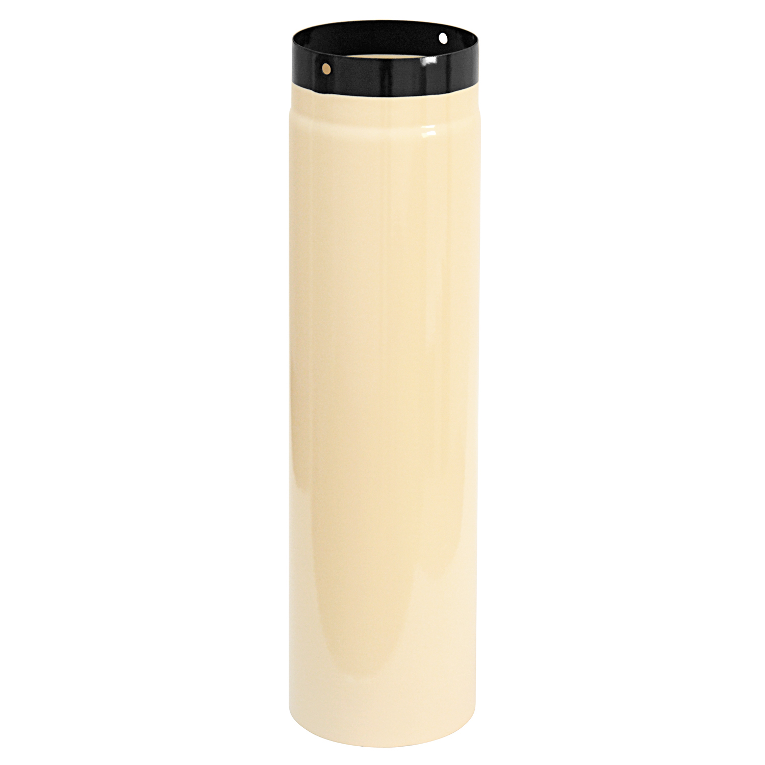 Tube de fumée / Tuyau de poêle émaillé 120mm - 500mm Noir