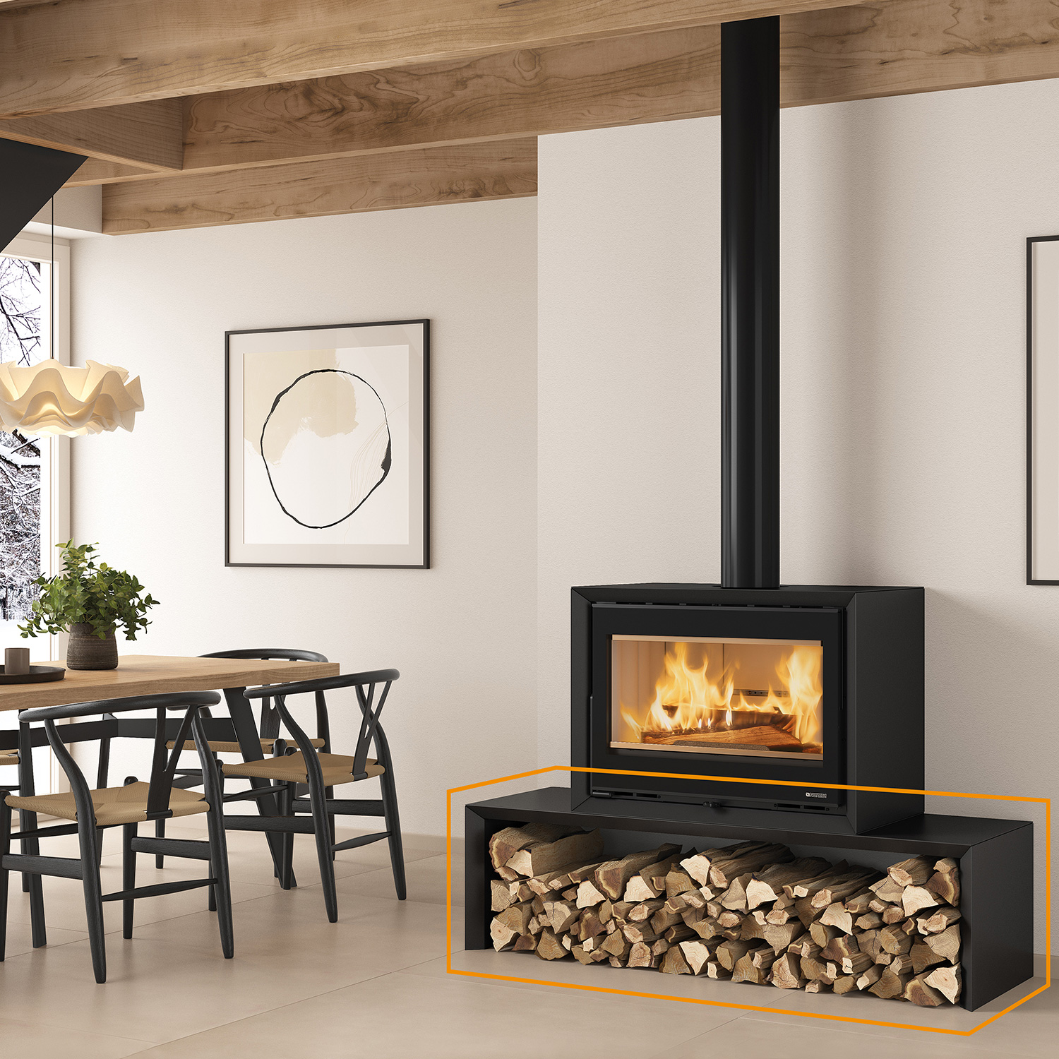 La Nordica Banc pour Dante noir mat