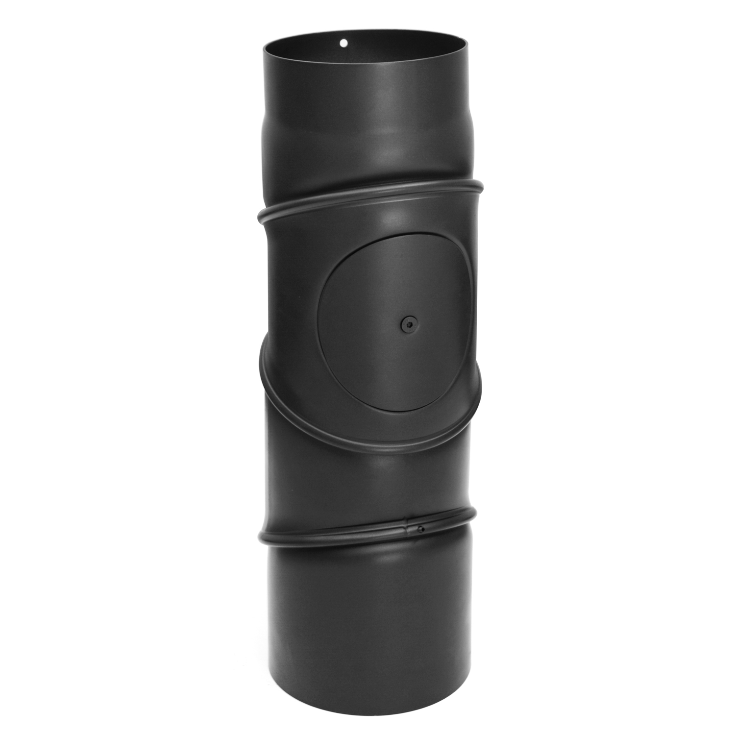 Raik Basic coude de tuyau de fumée 150mm avec porte 4 pièces noir pour tuyau de fumée / conduit de fumée