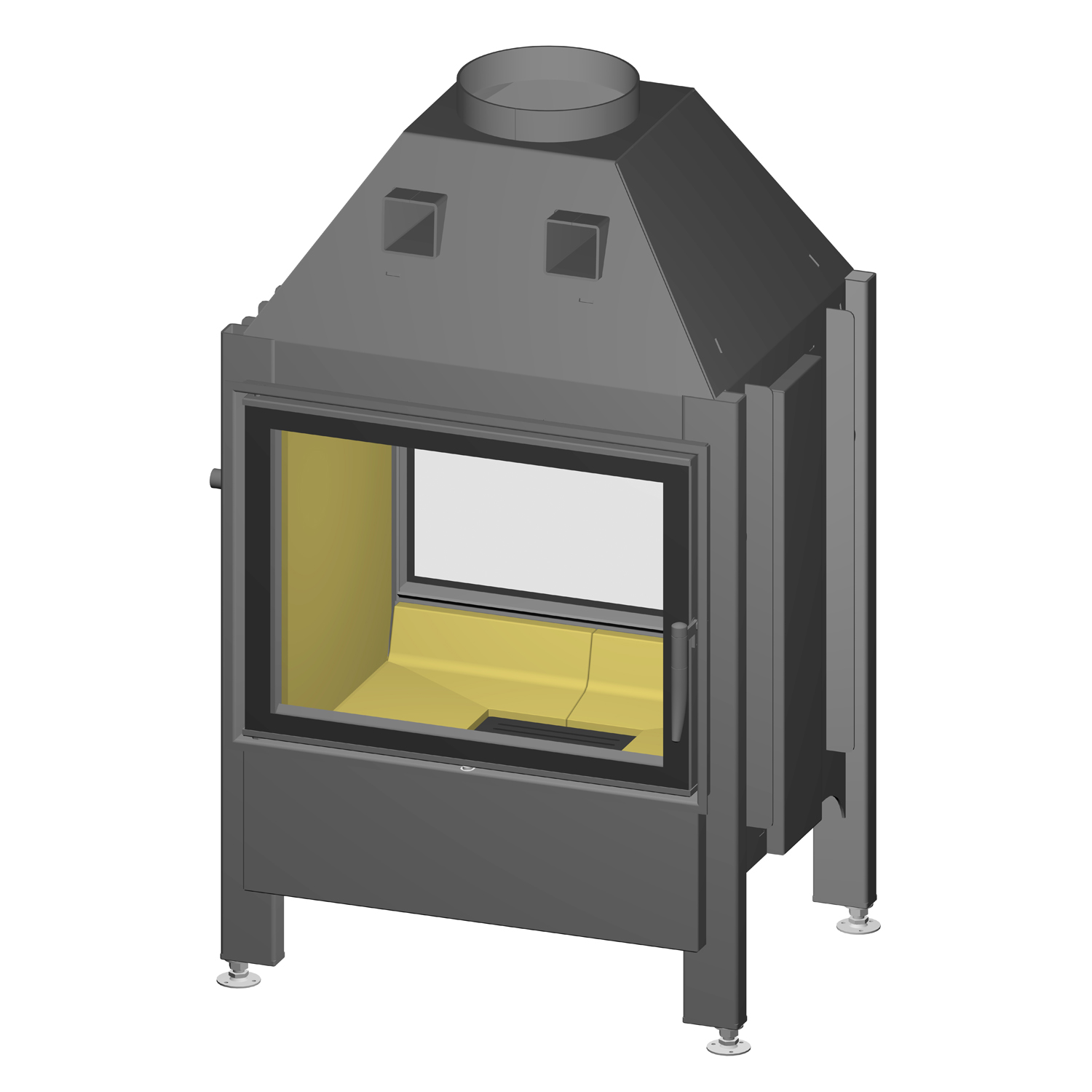 Spartherm Varia FD-4S RLU insert de cheminée à gauche Spartherm Varia FD-4S RLU insert de cheminée à gauche
