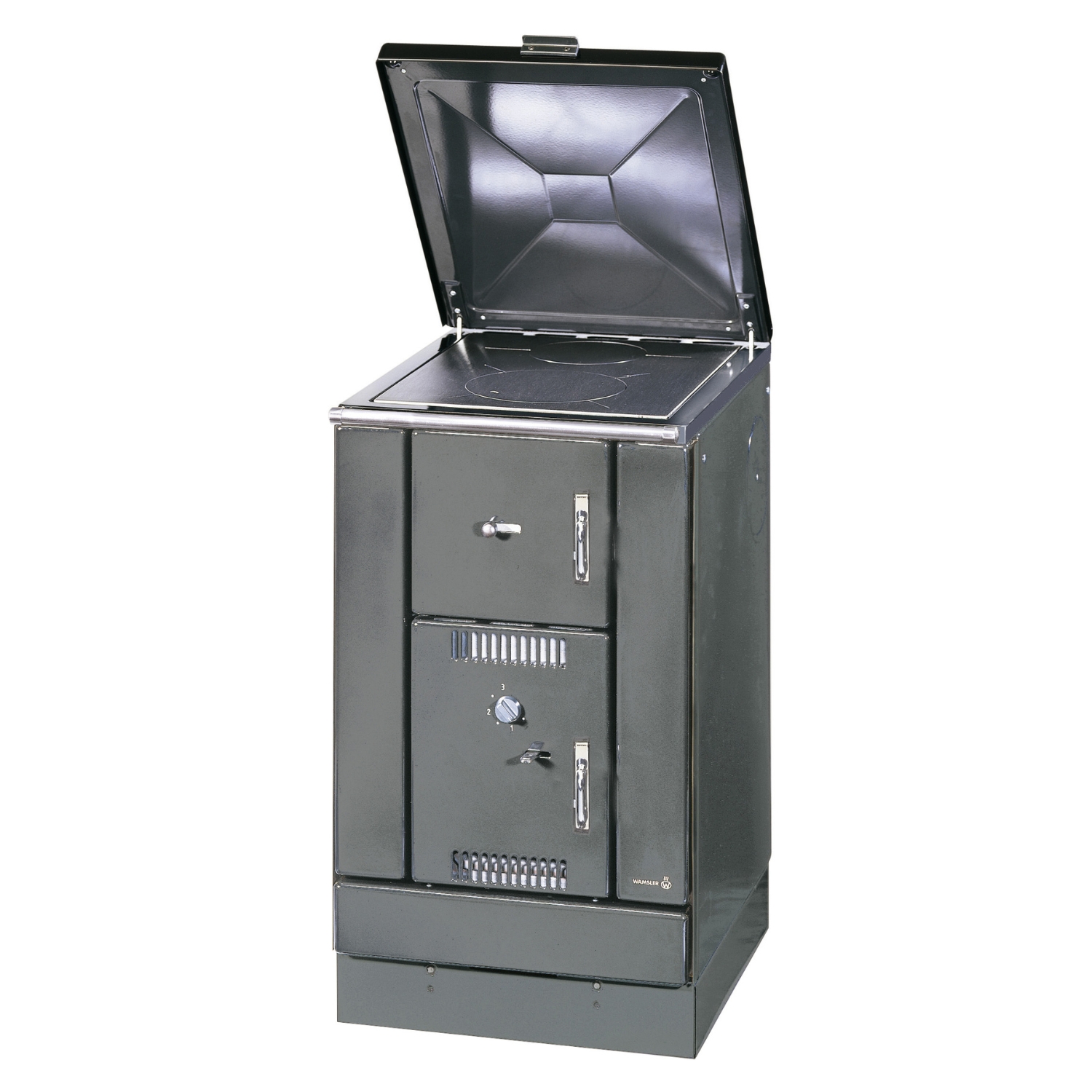 Wamsler K 158 CL Poêle de cuisine à eau Anthracite/Chrome Plaque en acier