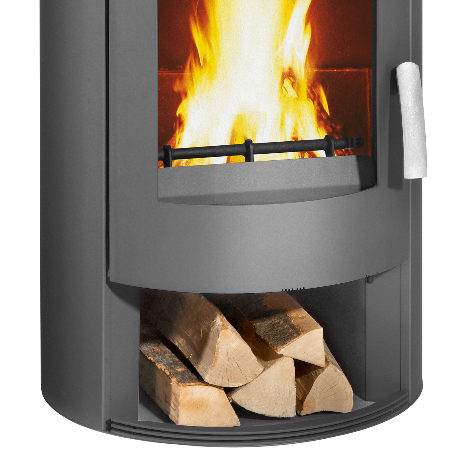 Poêle à bois Wamsler Atlas en acier gris 6 kW