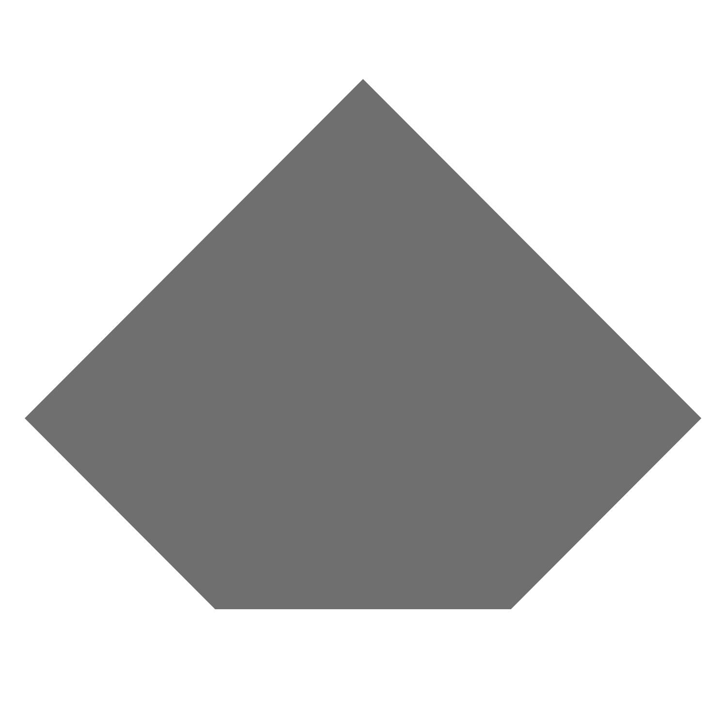 Plaque de sol Raik B5 Diamant gris fonte revêtue par poudre 1100 x 1100 mm