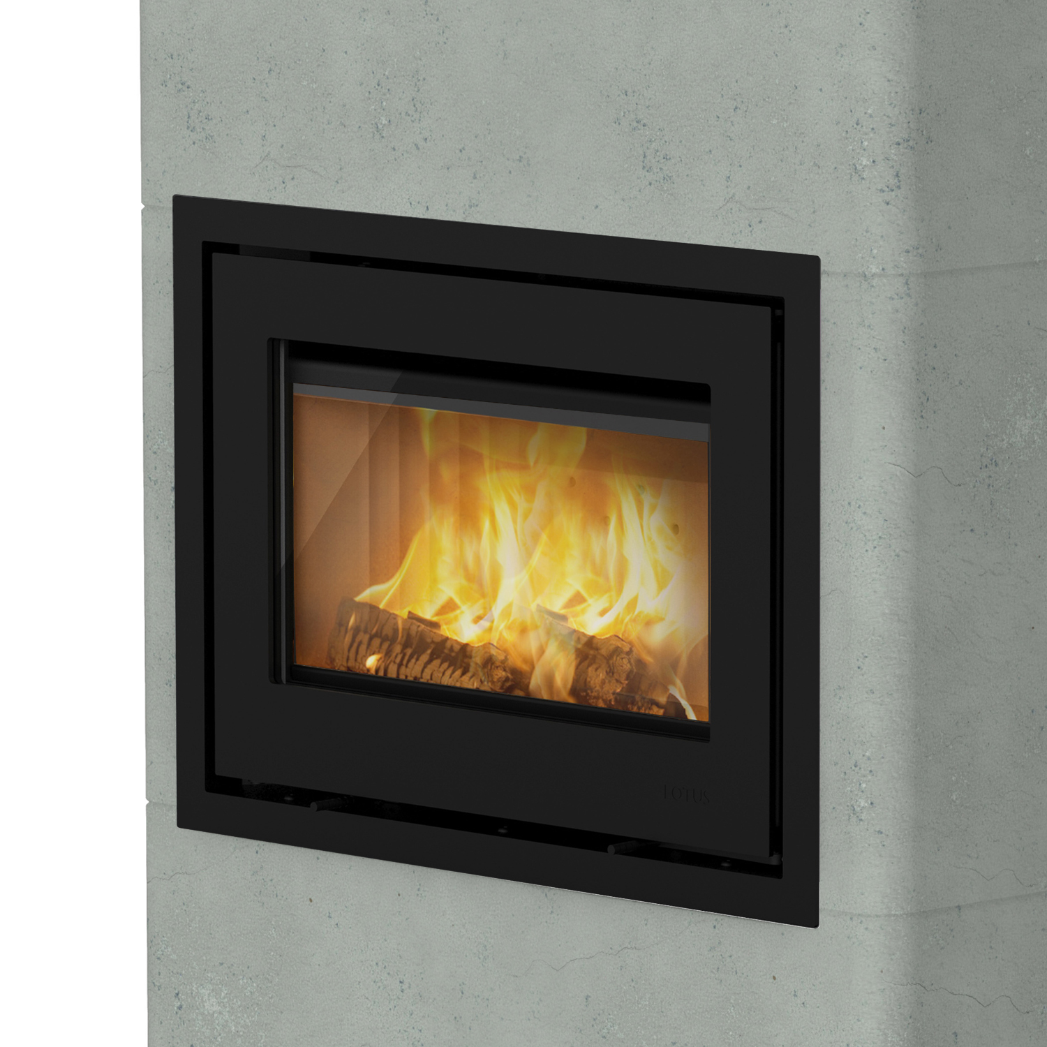 Lotus Beto 470 poêle à bois Magic porte, plaque supérieure gris