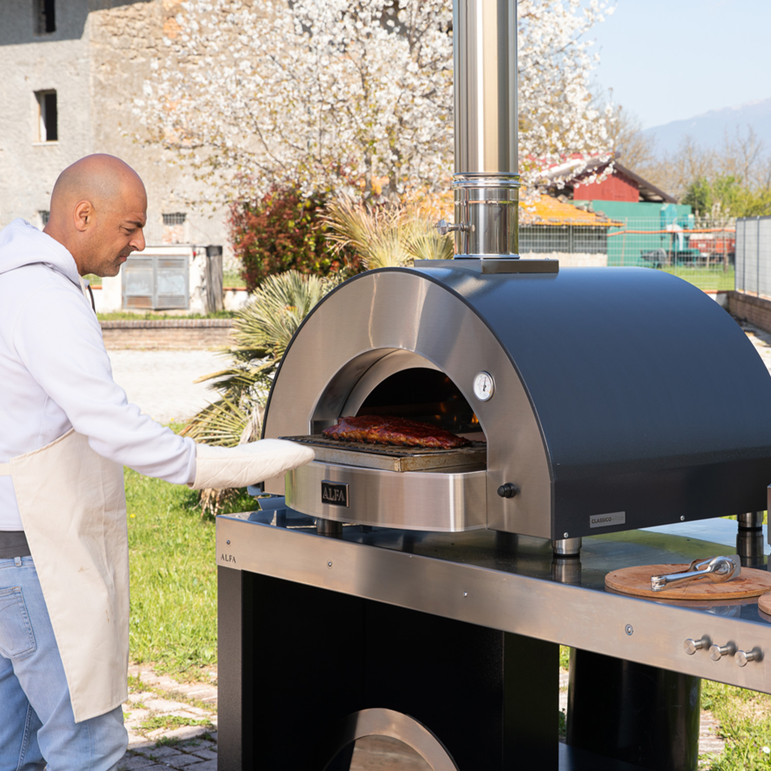 Alfa Low & Slow Kit 5 Pizze - Legna (Moderno)