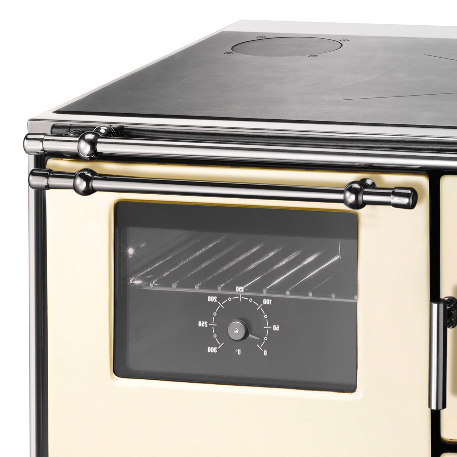 Wamsler K 176 F/A 70 Cuisinière en acier ivoire, four à gauche