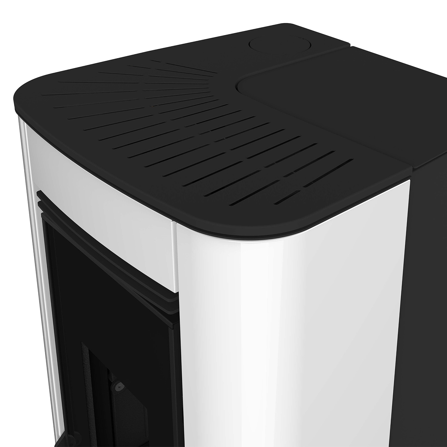 Extraflame Evolution Line Ilary Plus poêle à granulés acier blanc
