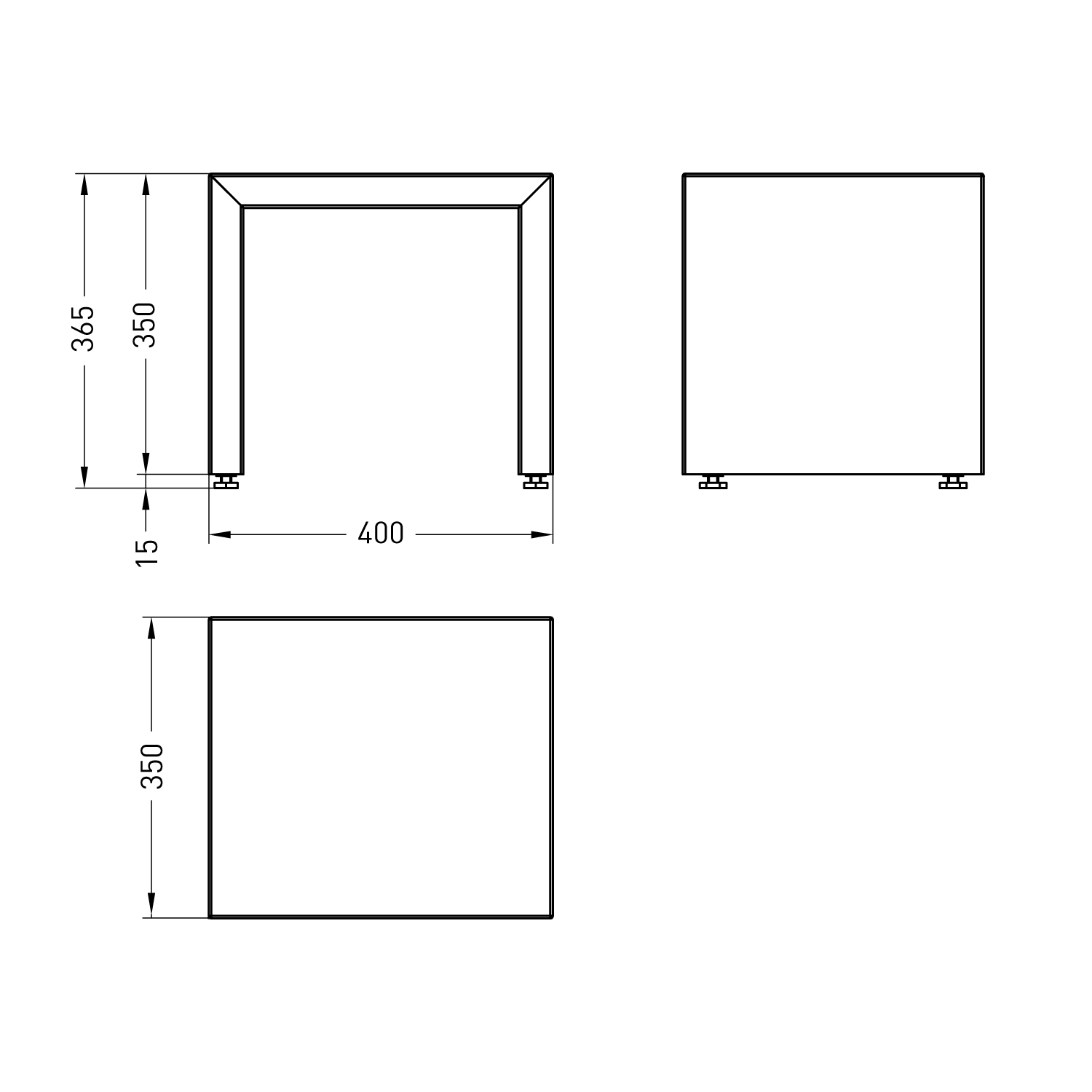 Base B - Module LINEAR XS Nero de Spartherm
