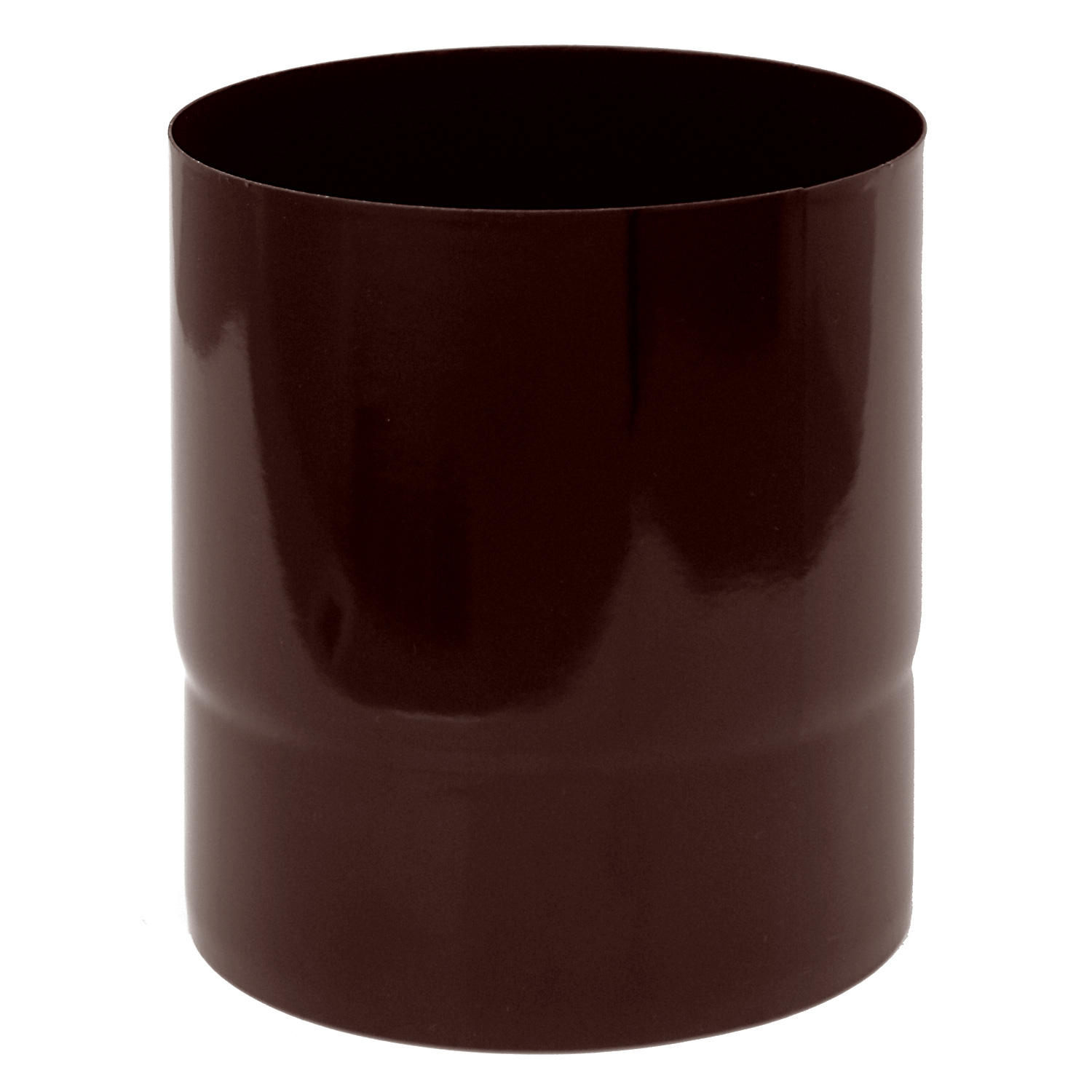Tube de raccordement / Tuyau de poêle émaillé 150mm - 150mm Marron
