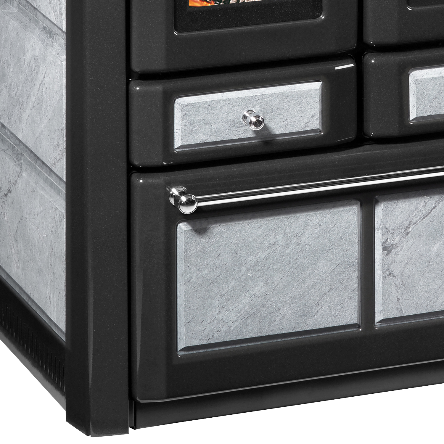 Wamsler K 85 F Poêle de cuisine en pierre naturelle, four à droite