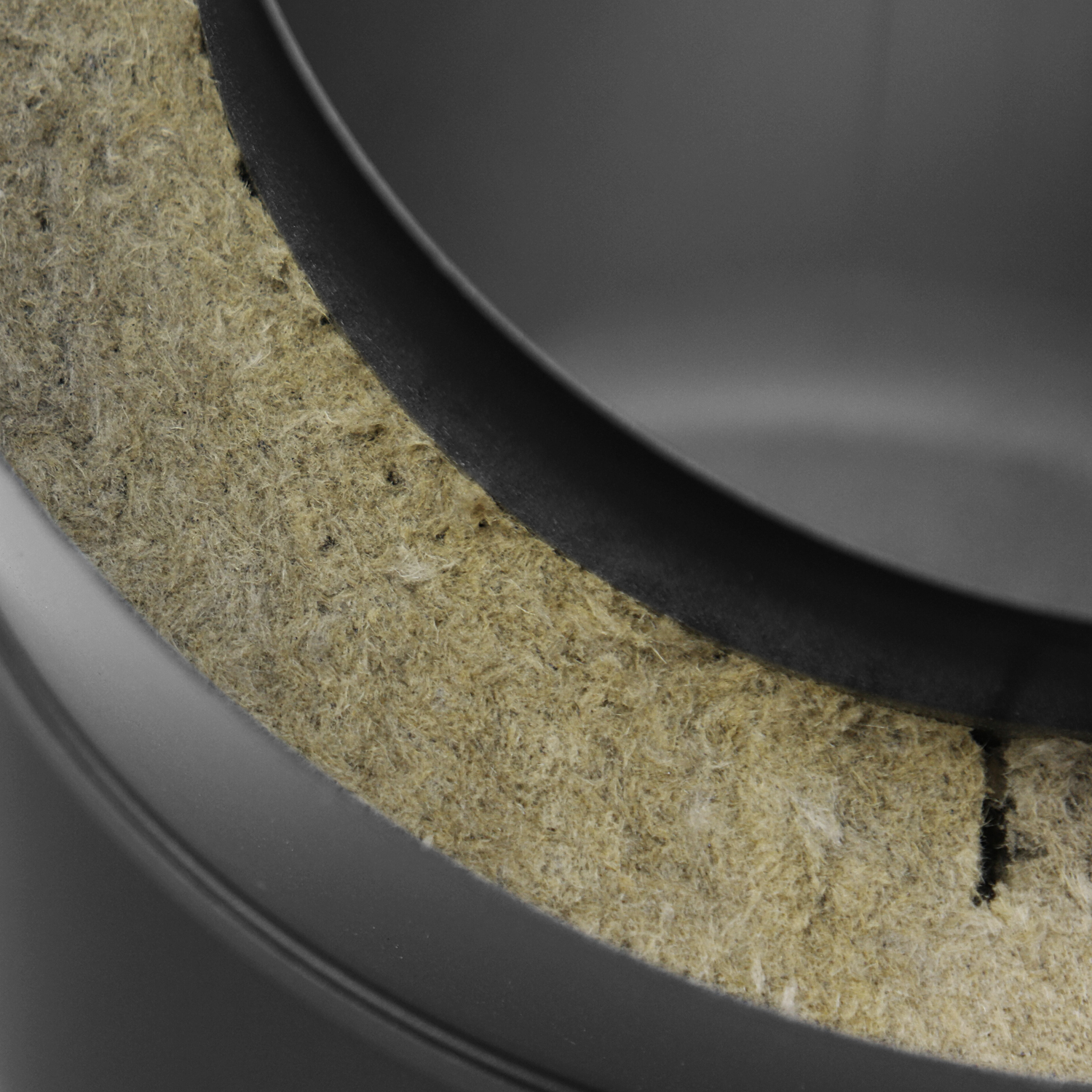 Raik Coltherm coude de tuyau de fumée 150mm noir double paroi 45° sans porte pour tuyau de fumée / conduit de fumée