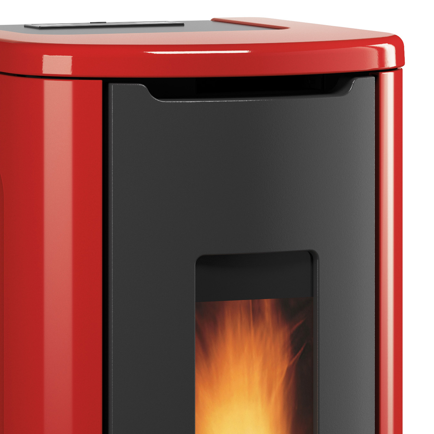Extraflame Evolution Line Rosanna Idro poêle à granulés bouilleur acier bordeaux